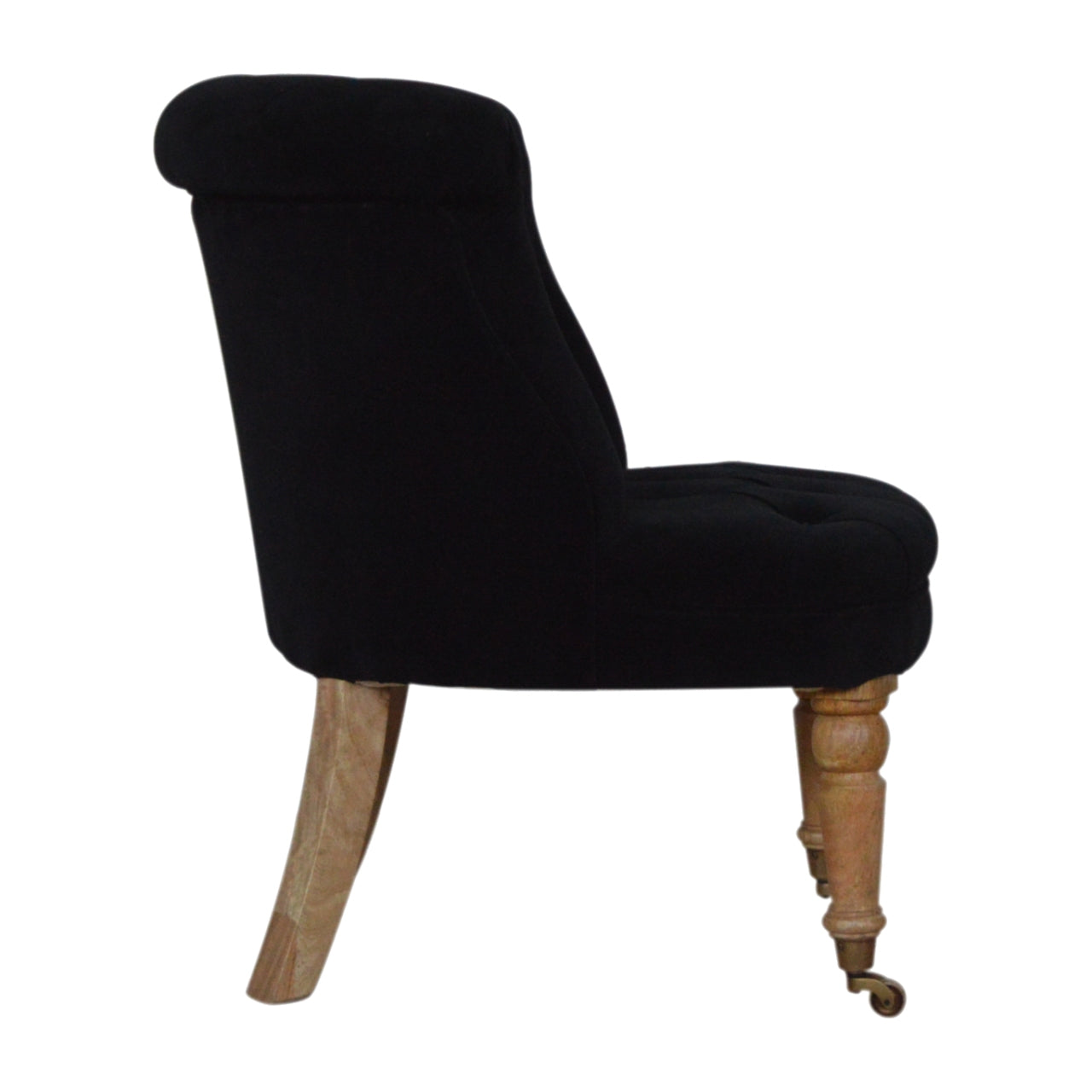 Heritage Collection Black Velvet Accent Chair