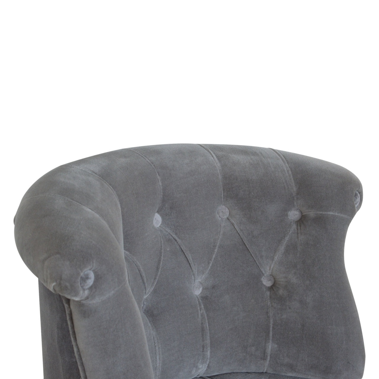 Heritage Collection Grey Velvet Accent Chair