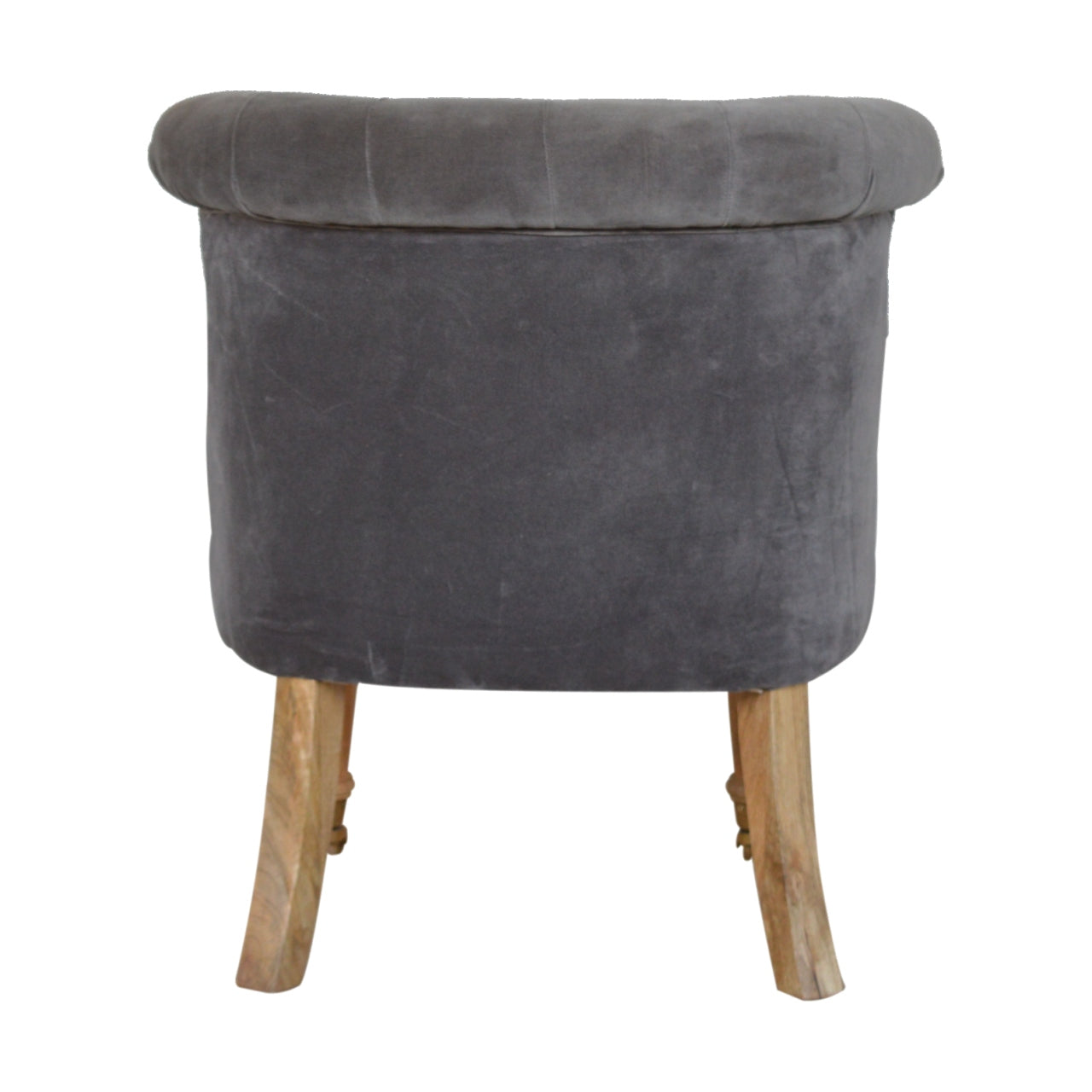 Heritage Collection Grey Velvet Accent Chair