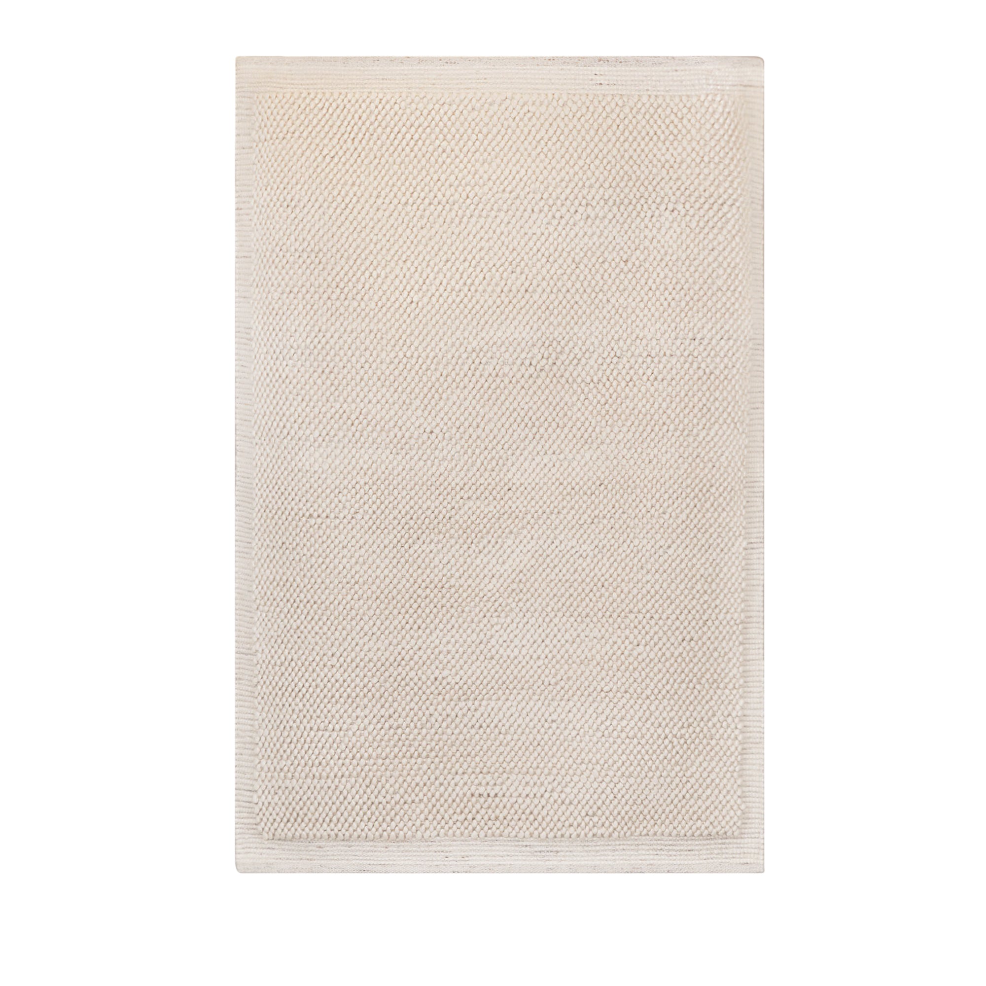 Harry Christian Home Ivory Pebble Wool Border Rug 260x180cm