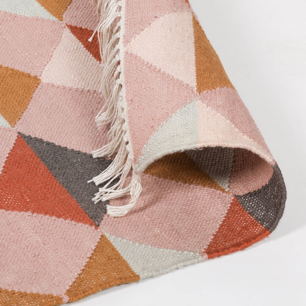 Harry Christian Home Diamond Design Multi Colour Rug 170x120cm