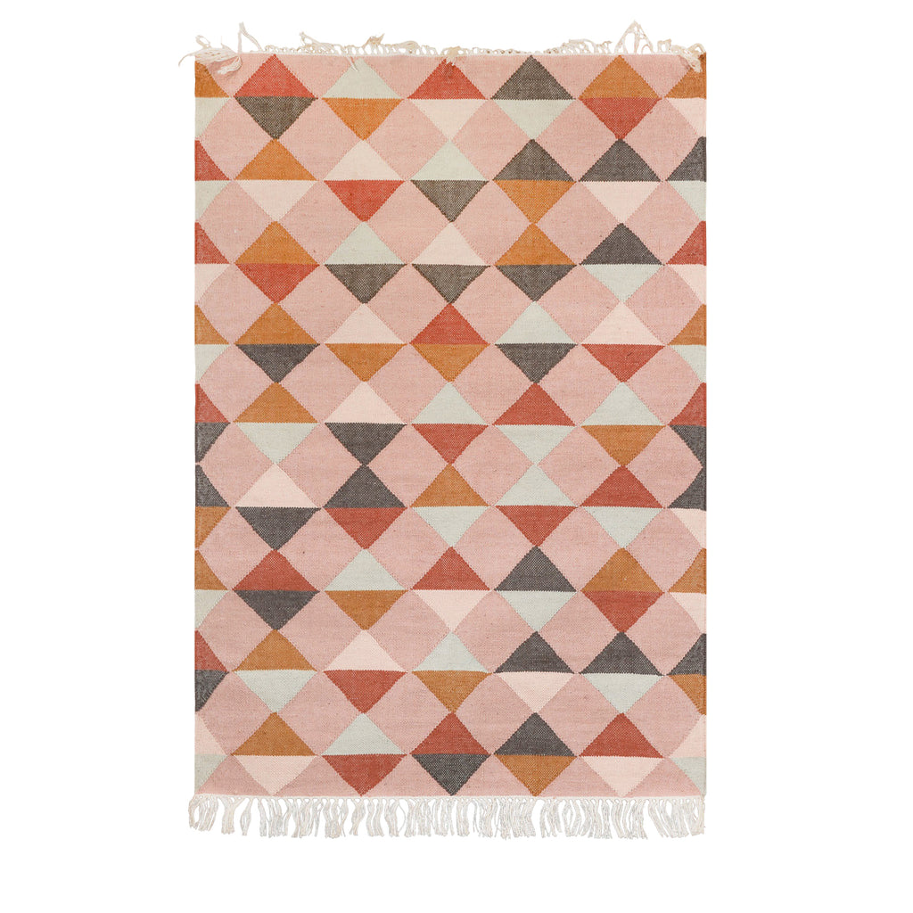 Harry Christian Home Diamond Design Multi Colour Rug 170x120cm