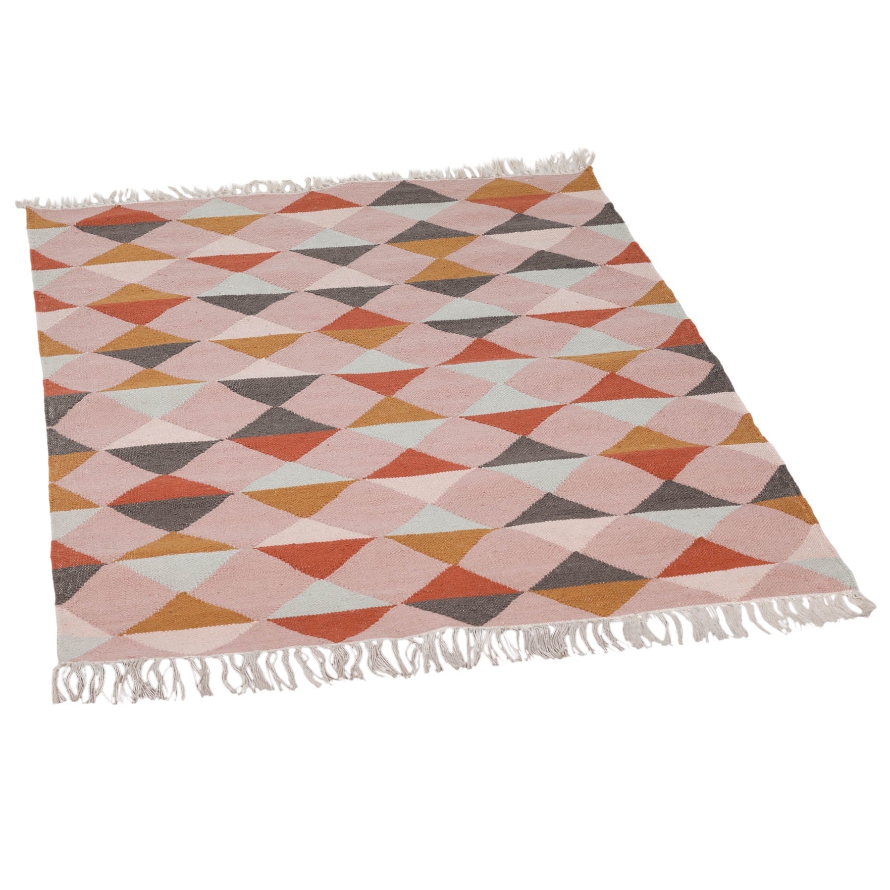 Harry Christian Home Diamond Design Multi Colour Rug 170x120cm