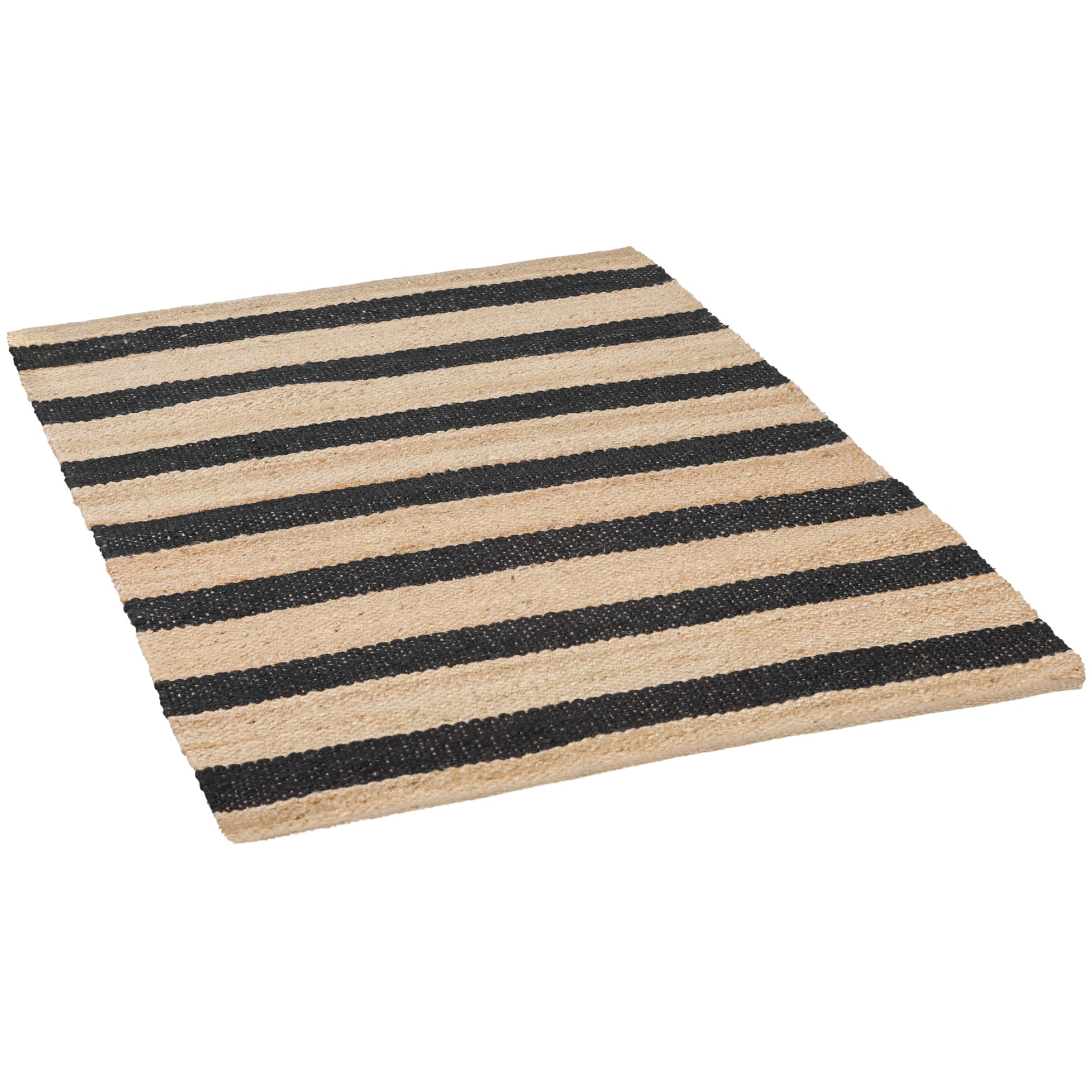 Harry Christian Home Jute Black Stripe Rug 260x180cm