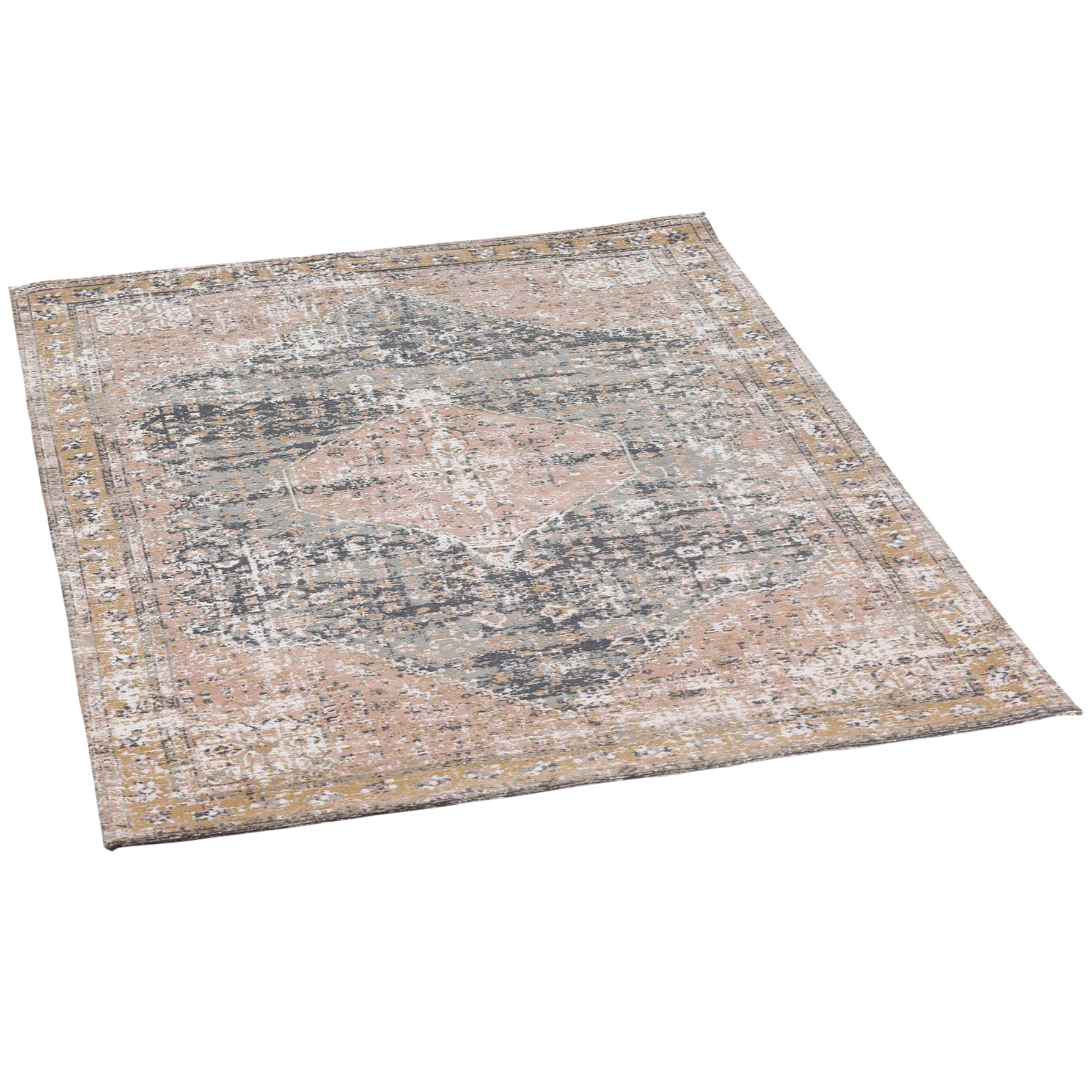 Harry Christian Home Marine Pink Chenille Washed Rug 170x120cm