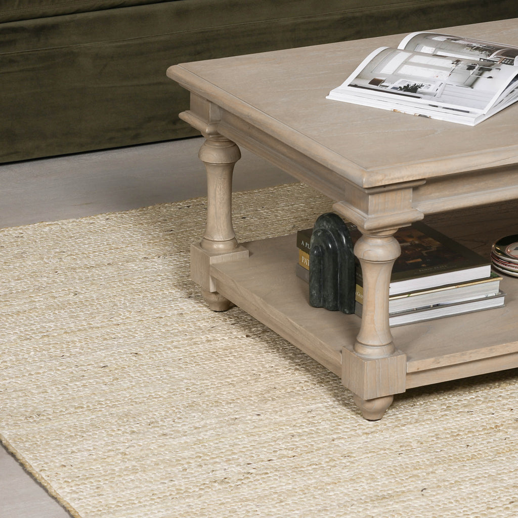 Harry Christian Home Blanche Jute Weaved Rug 170x120cm
