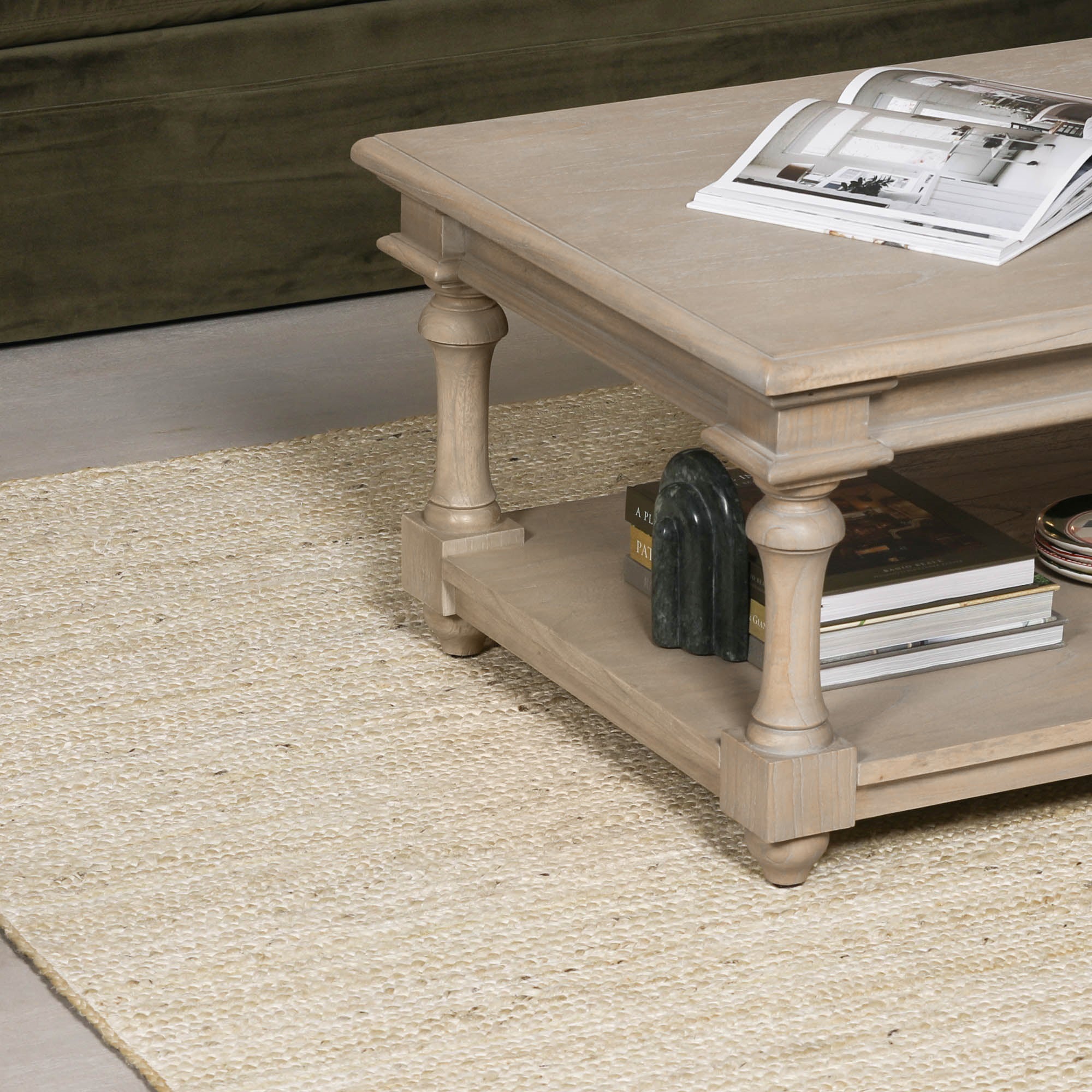 Harry Christian Home Blanche Jute Weaved Rug 170x120cm