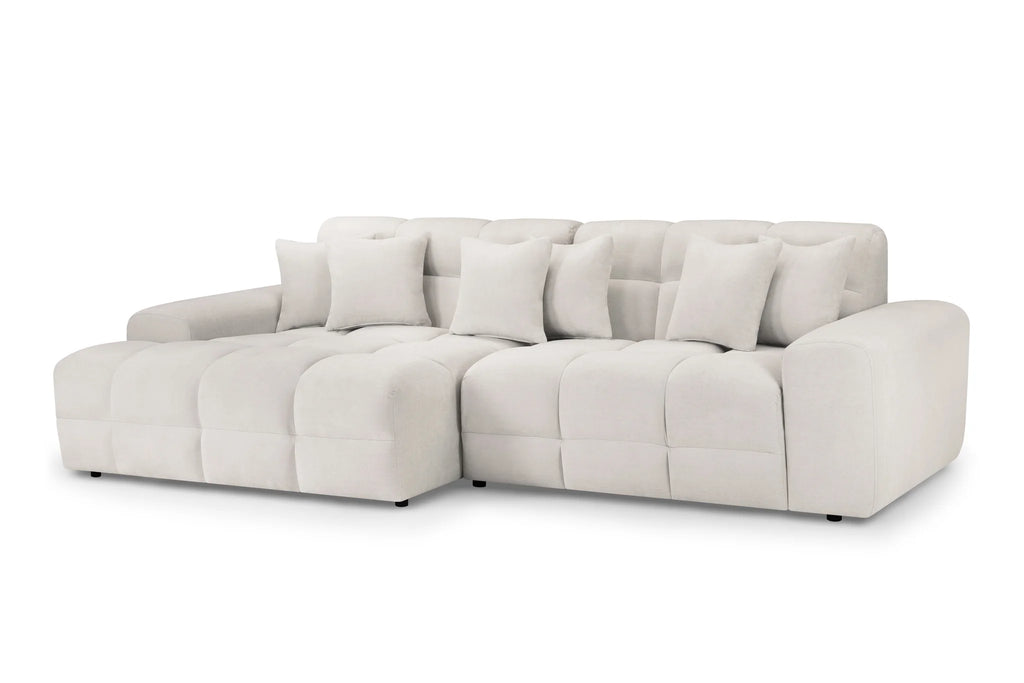 The Wiltshire Statement Left Hand Corner Sofa In Beige