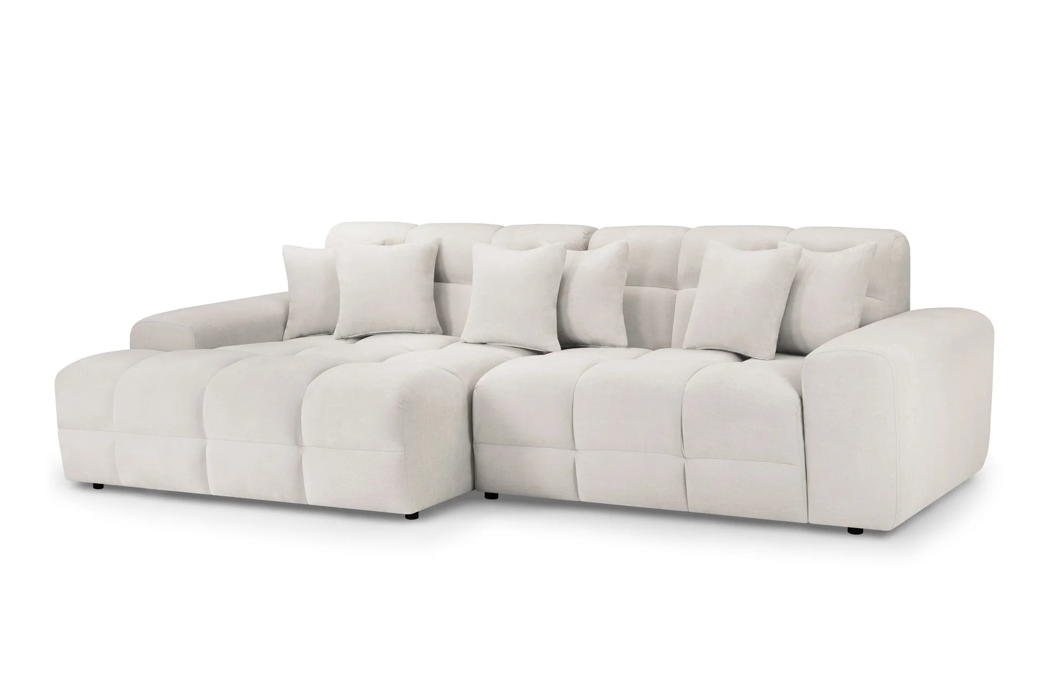 The Wiltshire Statement Left Hand Corner Sofa In Beige