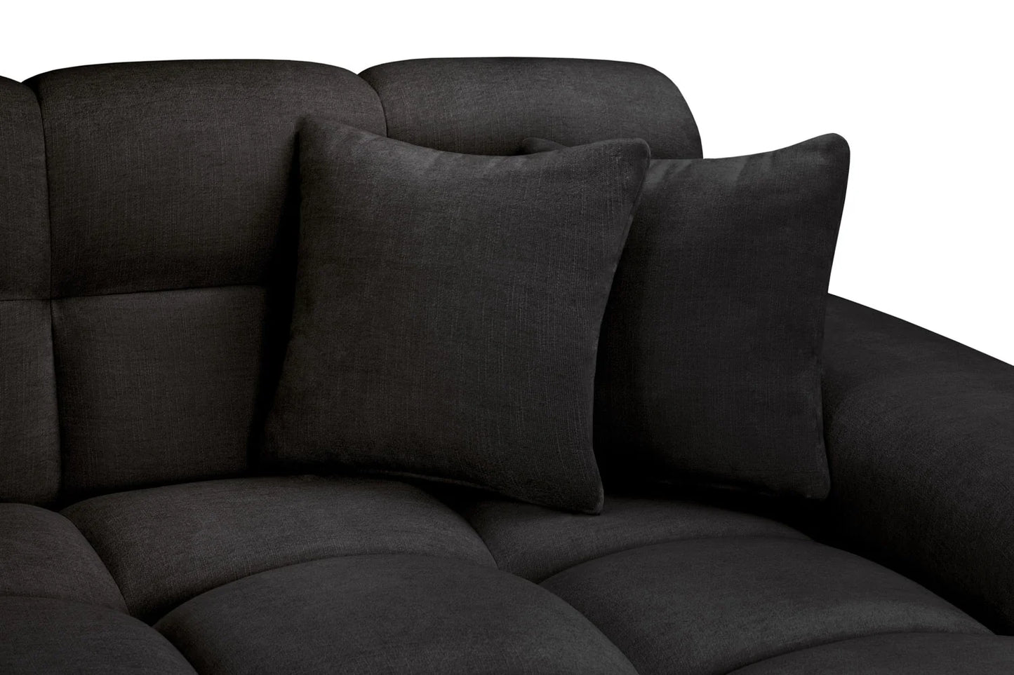 The Wiltshire Statement Right Hand Corner Sofa In Black