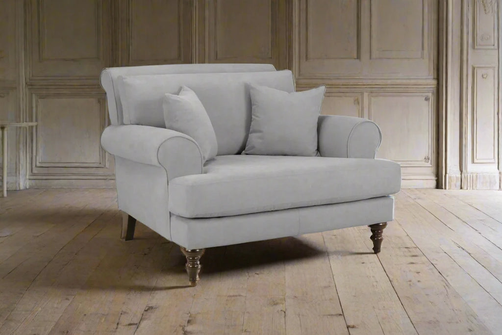 Large Grey Armchair / Love Seat Heritage Home UK