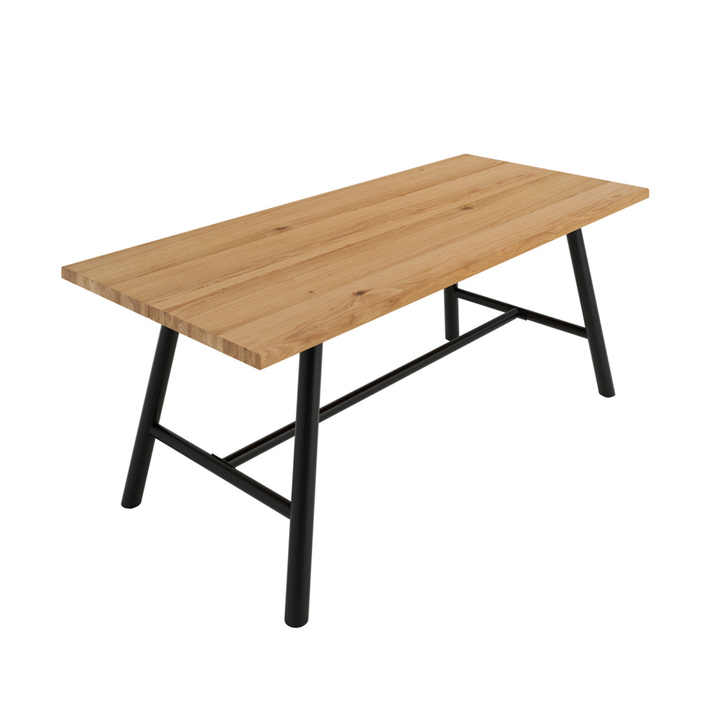 Harry Christian Home Light Grain Wood-effect Dining Table