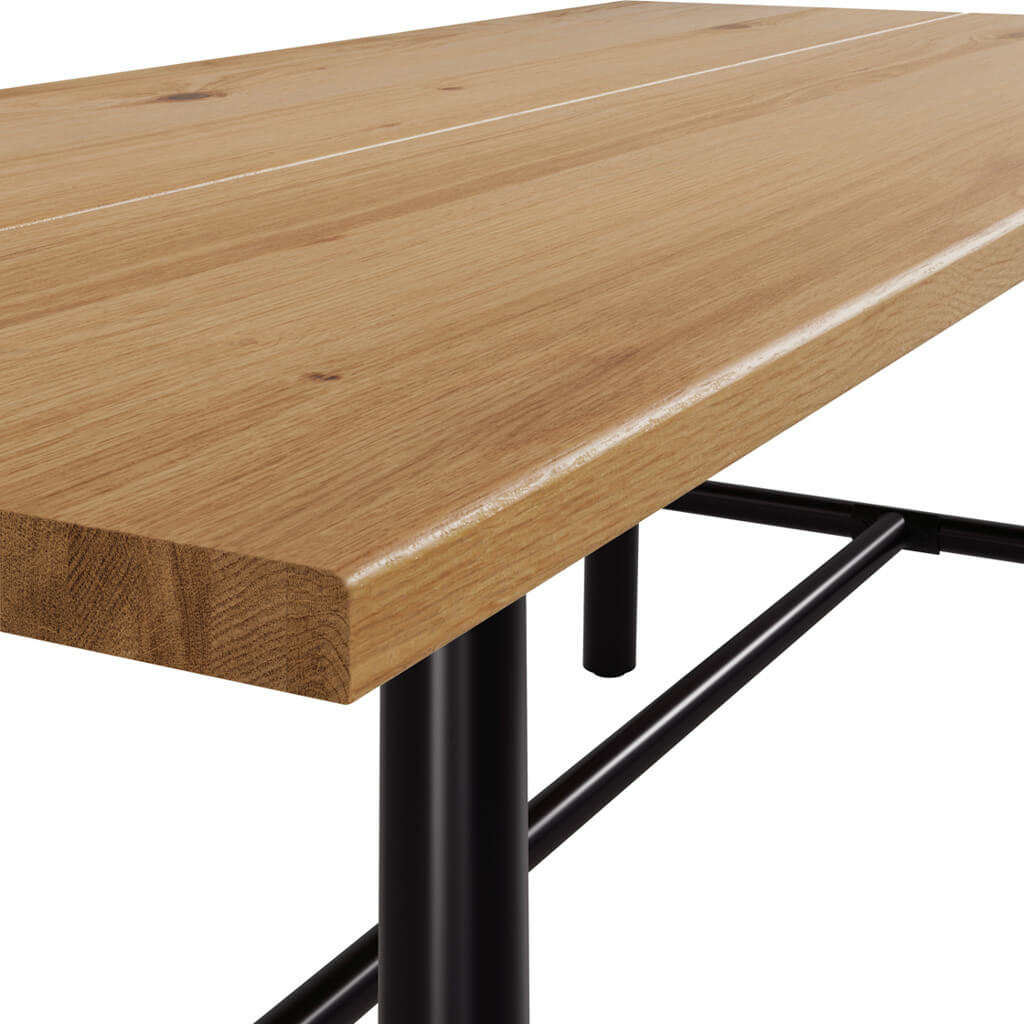 Harry Christian Home Light Grain Wood-effect Dining Table