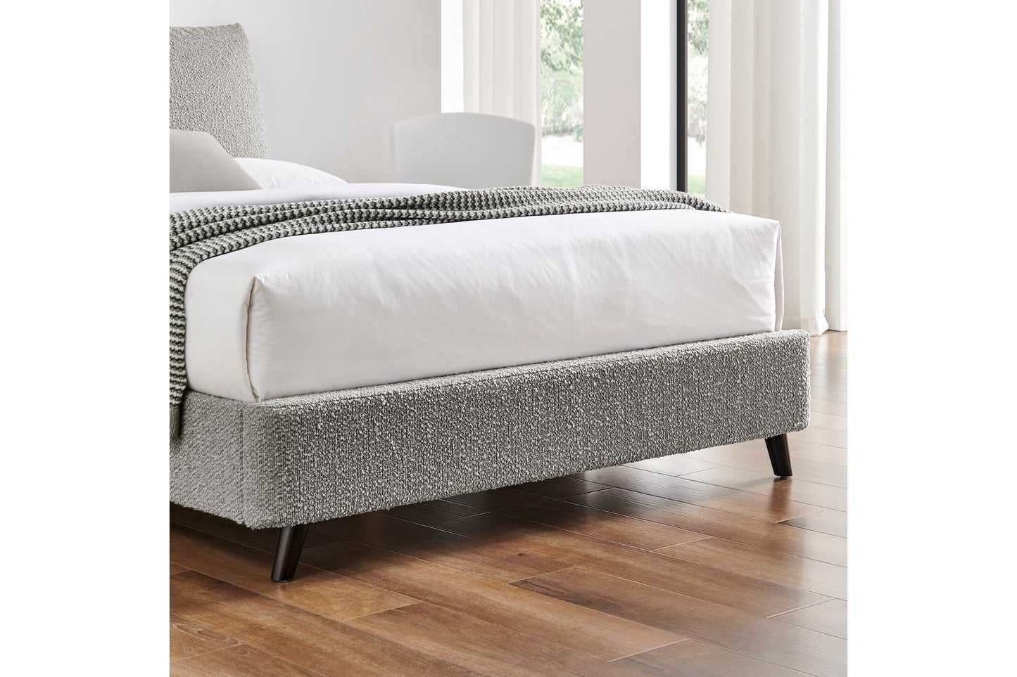 The Hampshire Double Bed In Boucle Grey