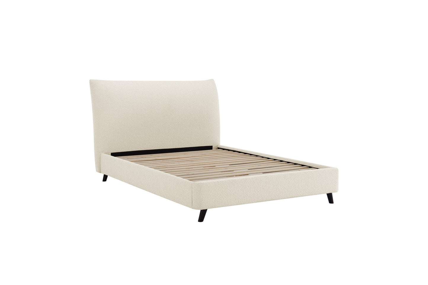 The Hampshire Double Bed In Boucle Ivory