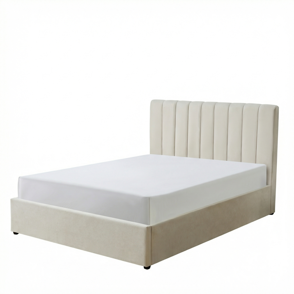 Harold Double Ottoman Storage Bed with Memory Foam Mattress (5 COLOUR CHOICES)
