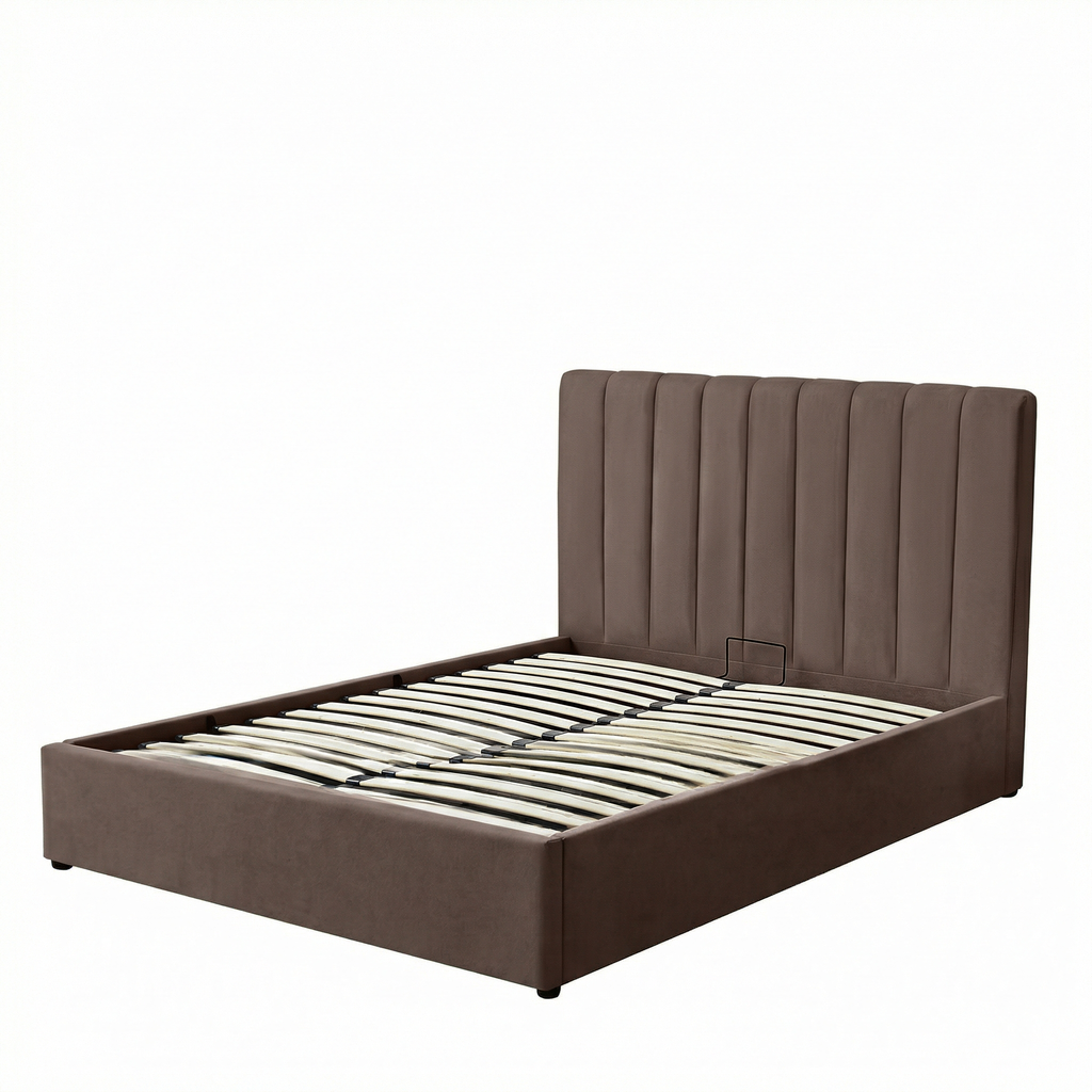 Harold Double Ottoman Storage Bed with Memory Foam Mattress (5 COLOUR CHOICES)