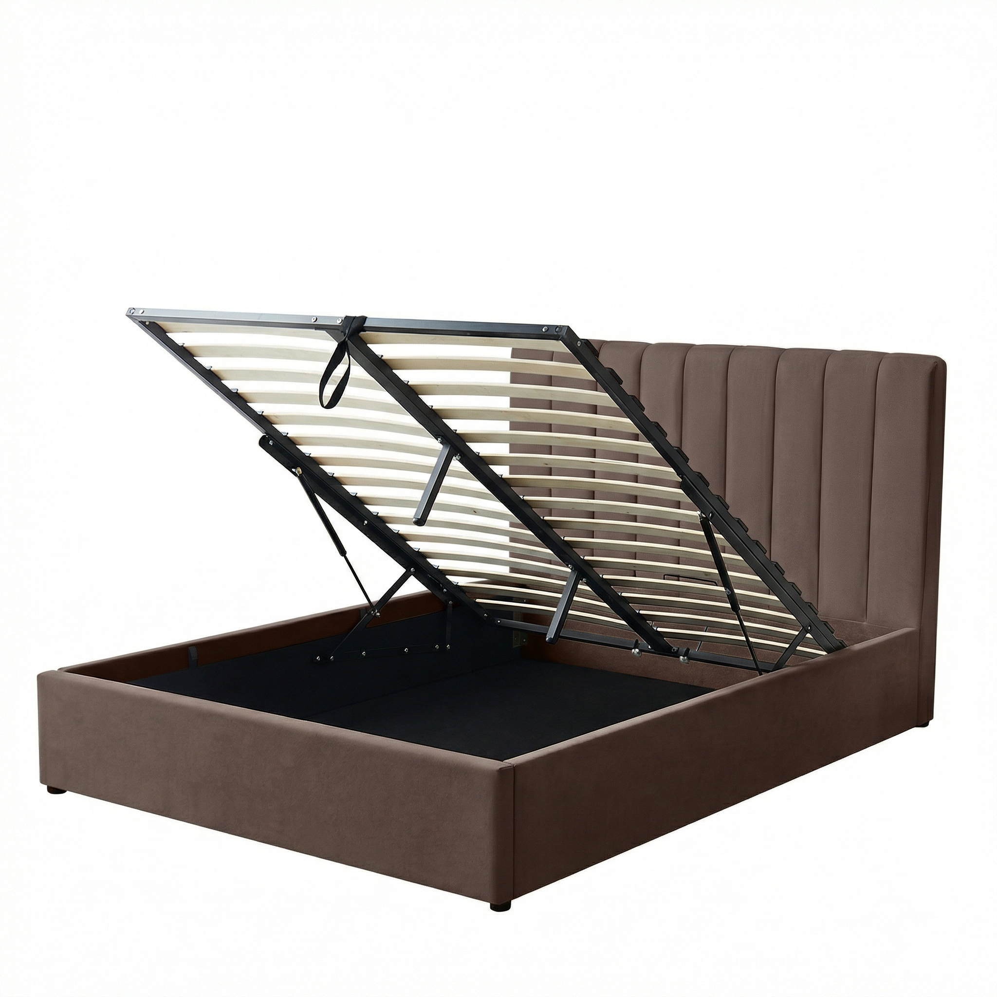 Harold Double Ottoman Storage Bed with Memory Foam Mattress (5 COLOUR CHOICES)