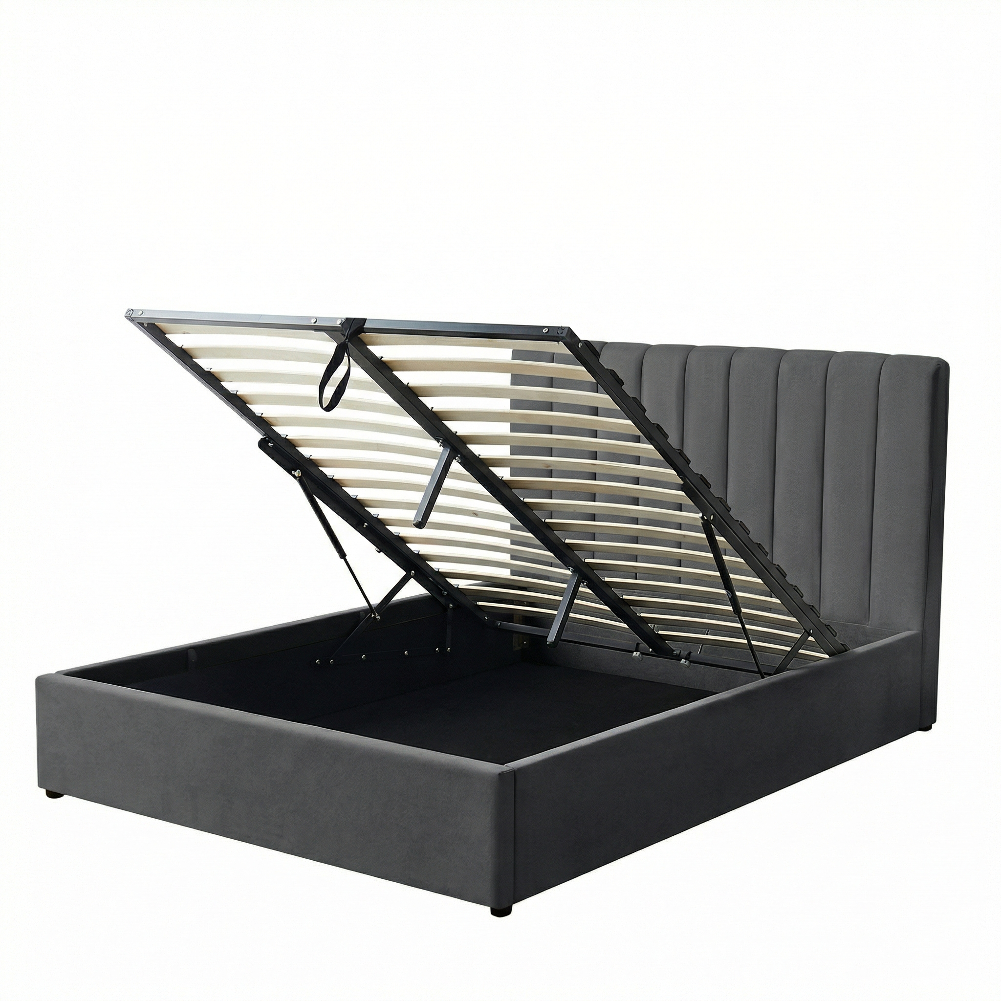 Harold Double Ottoman Storage Bed with Memory Foam Mattress (5 COLOUR CHOICES)