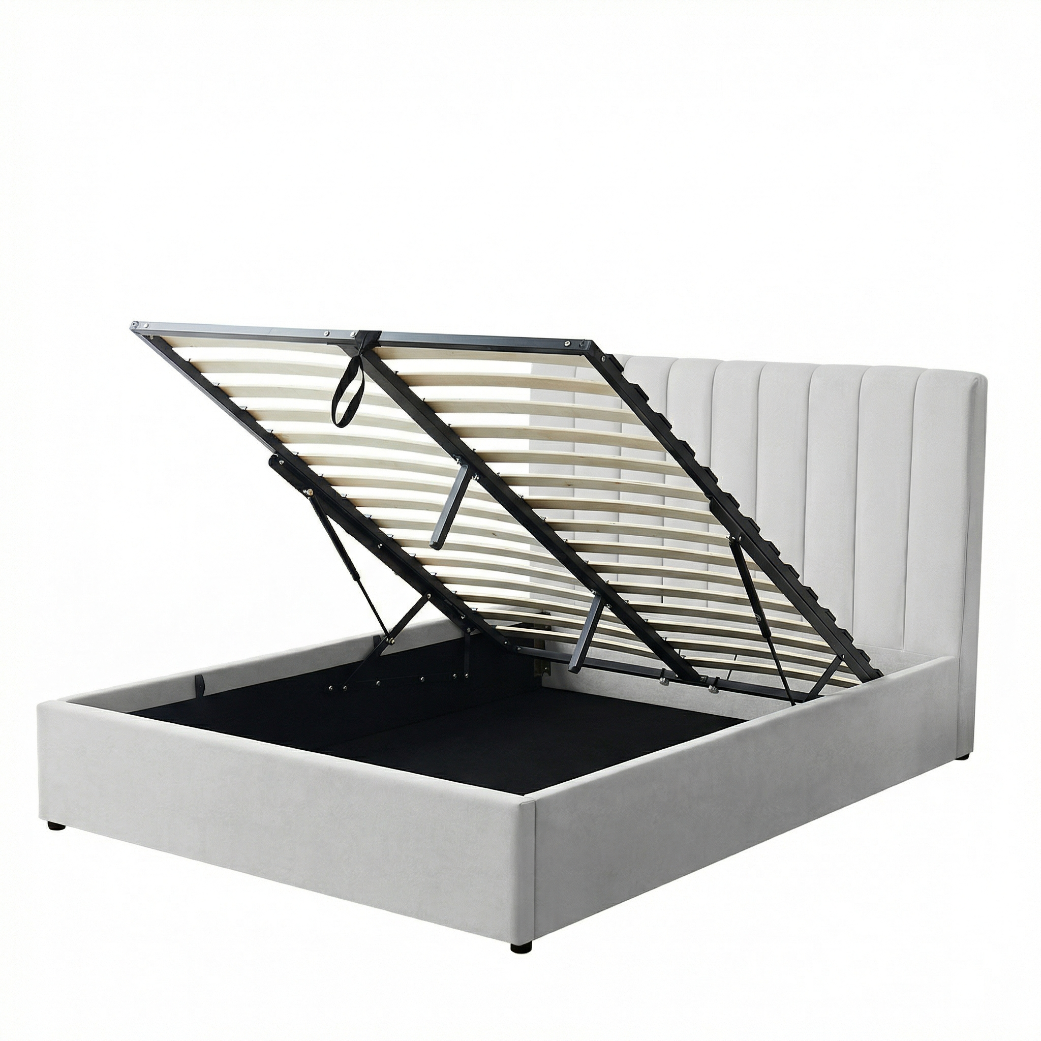 Harold Double Ottoman Storage Bed with Memory Foam Mattress (5 COLOUR CHOICES)