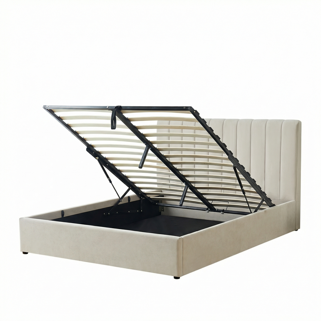 Harold Kingsize Ottoman Storage Bed with Memory Foam Mattress (5 COLOUR CHOICES)