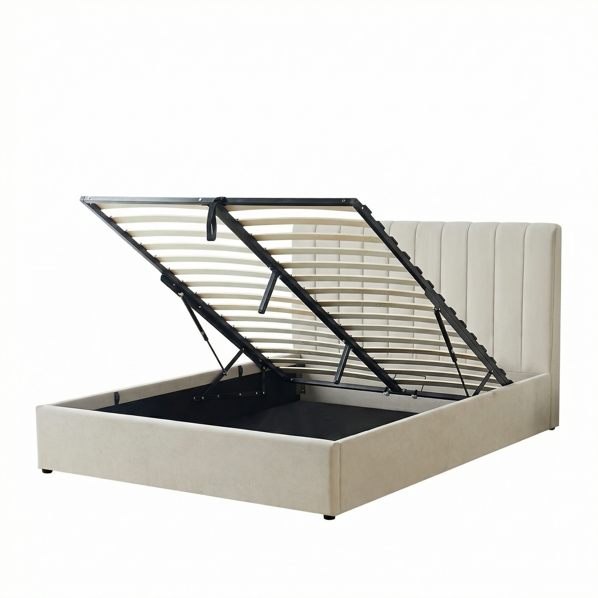 Harold Kingsize Ottoman Storage Bed with Memory Foam Mattress (5 COLOUR CHOICES)