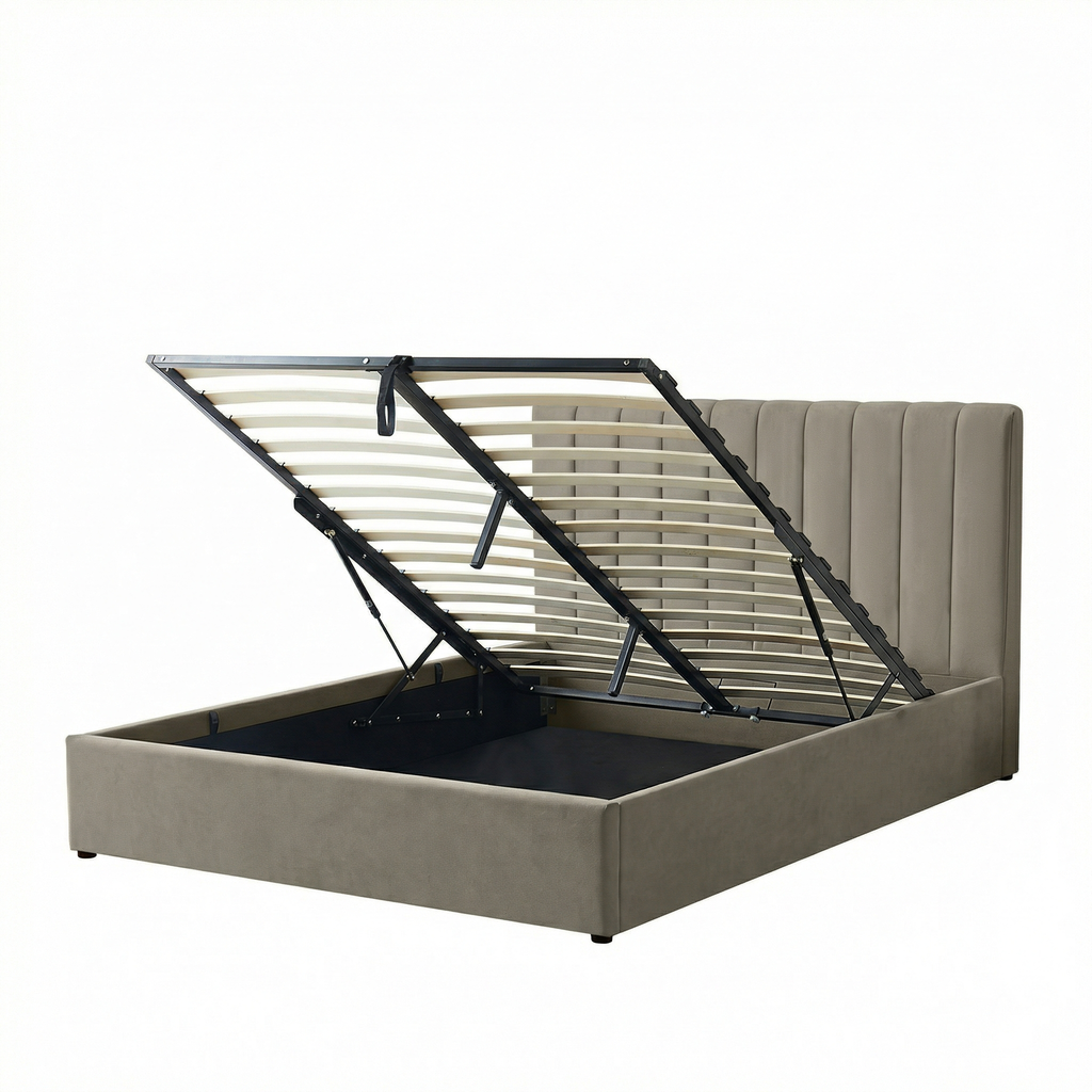 Harold Kingsize Ottoman Storage Bed with Memory Foam Mattress (5 COLOUR CHOICES)