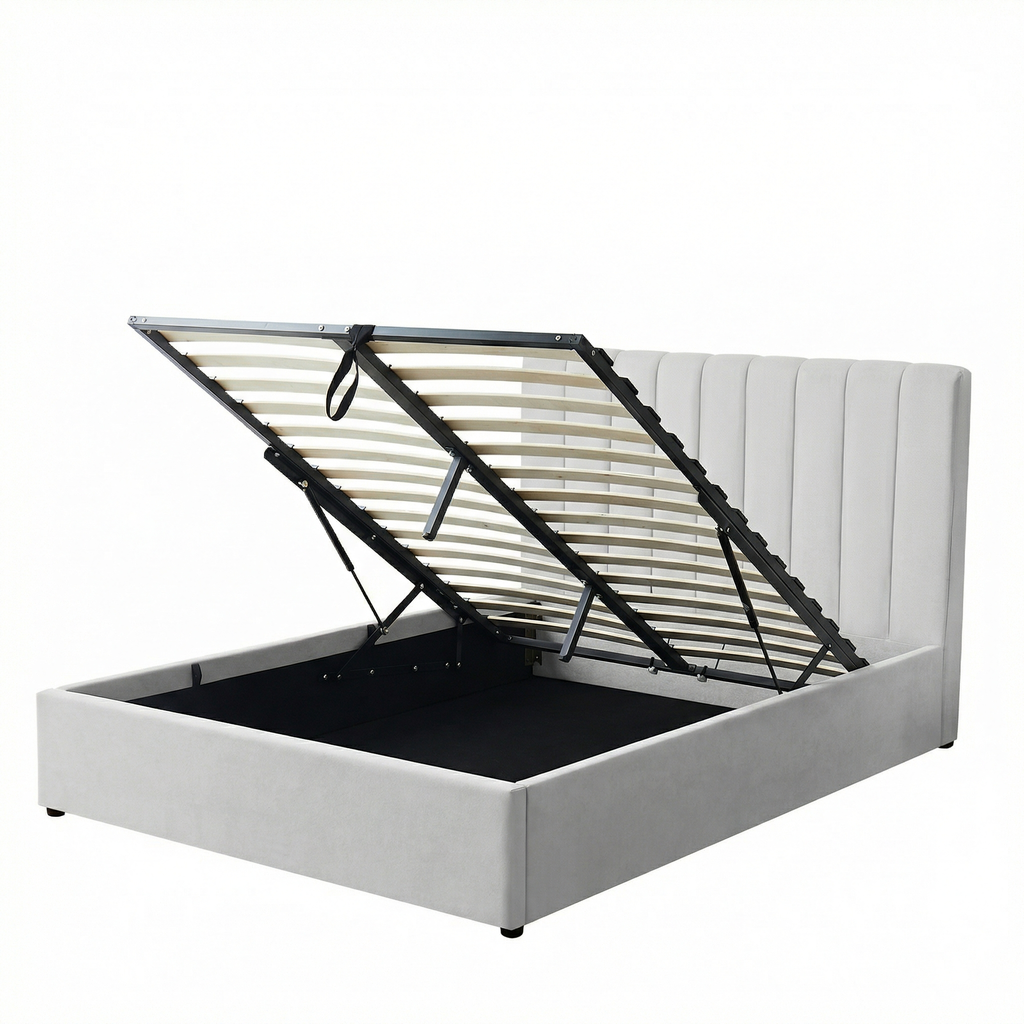 Harold Kingsize Ottoman Storage Bed with Memory Foam Mattress (5 COLOUR CHOICES)