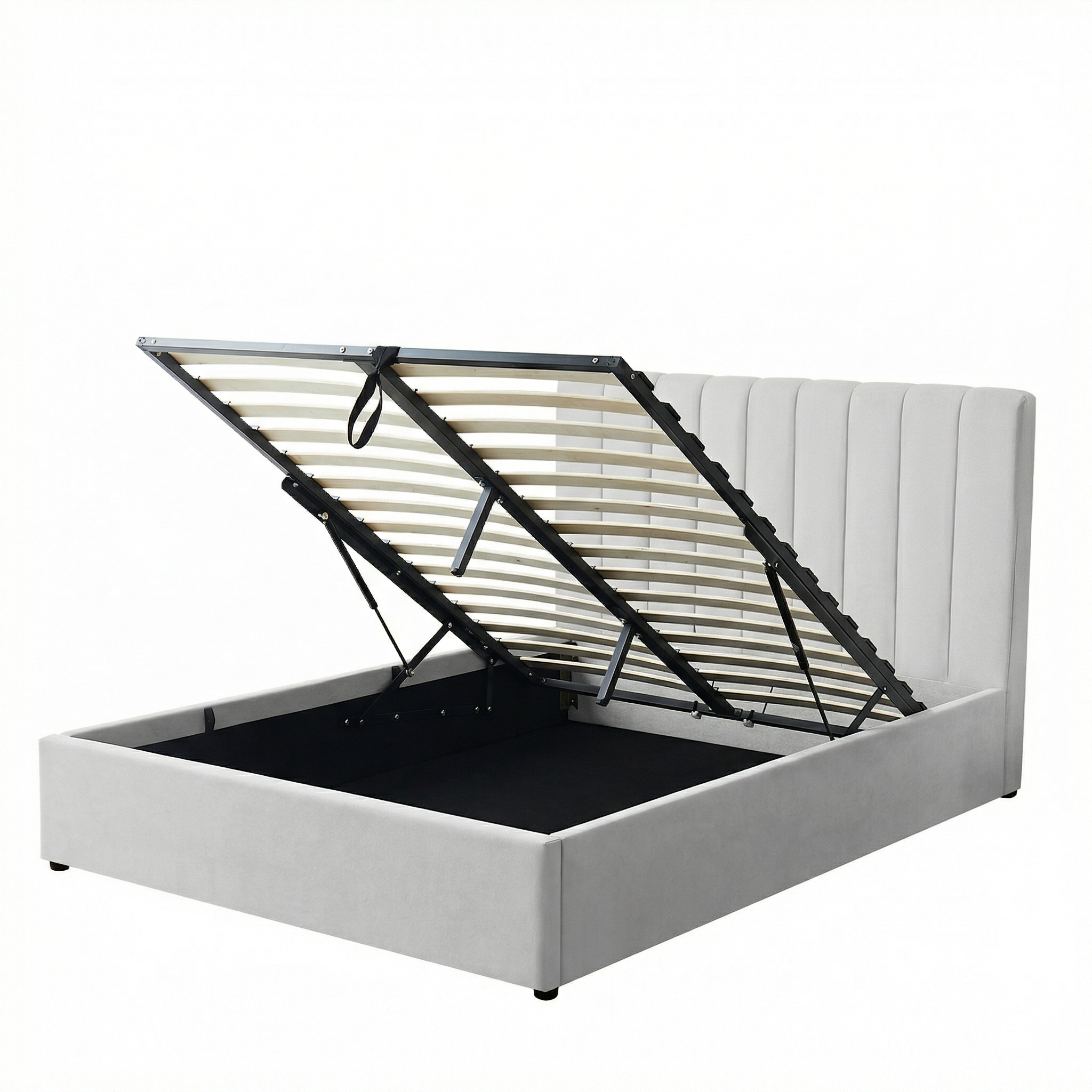 Harold Kingsize Ottoman Storage Bed with Memory Foam Mattress (5 COLOUR CHOICES)