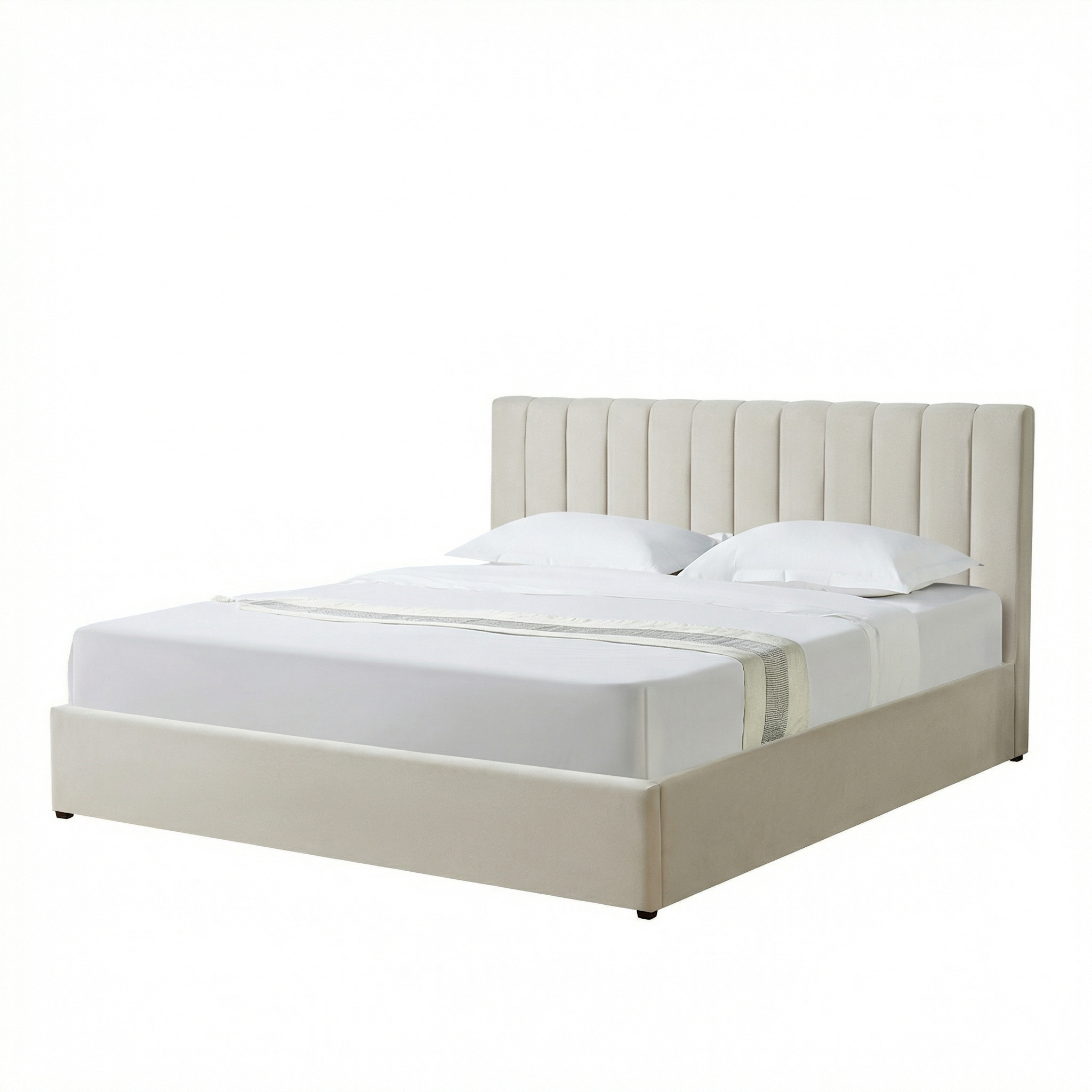 Harold Super-King Ottoman Storage Bed with Memory Foam Mattress (5 COLOUR CHOICES)
