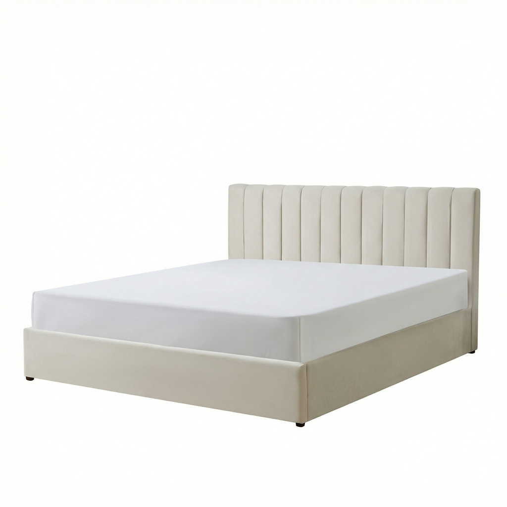 Harold Super-King Ottoman Storage Bed with Memory Foam Mattress (5 COLOUR CHOICES)