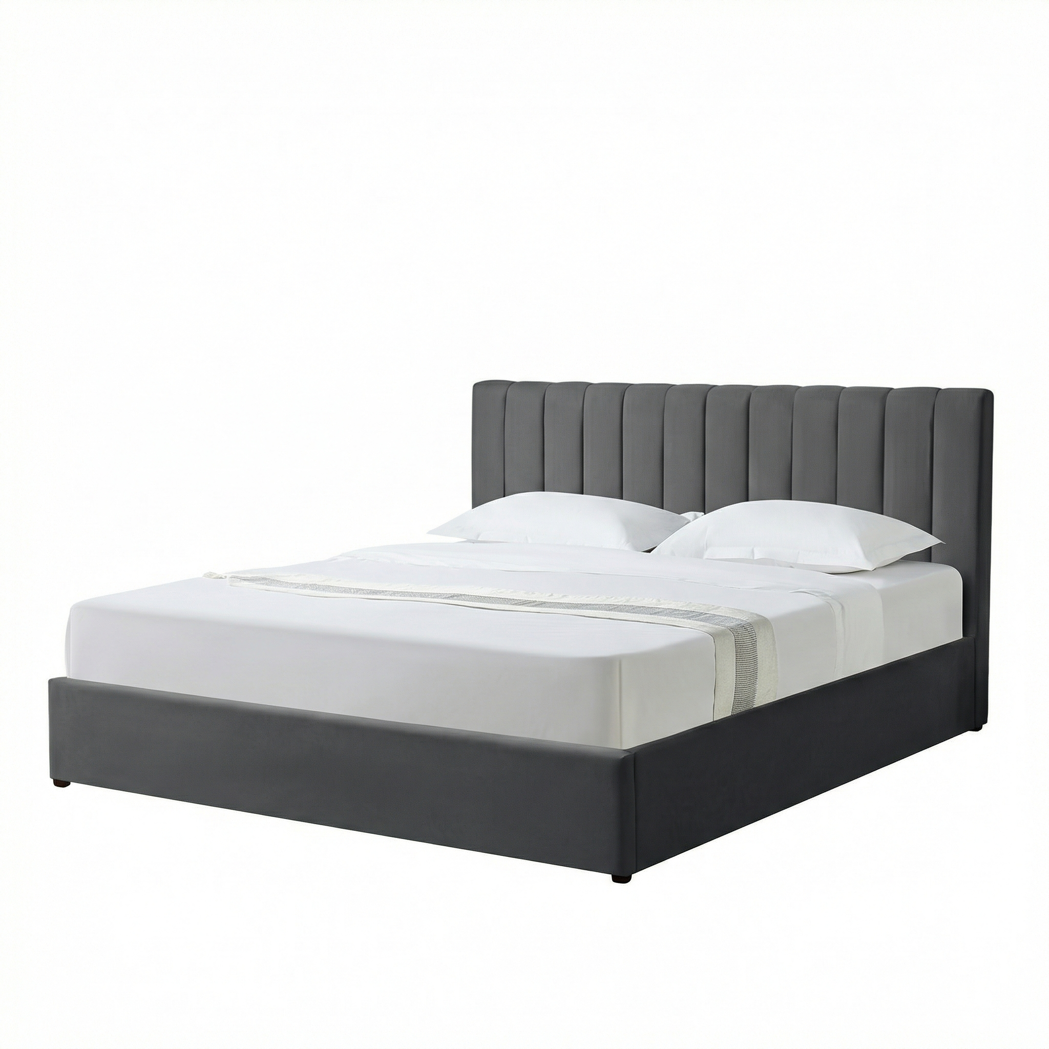 Harold Super-King Ottoman Storage Bed with Memory Foam Mattress (5 COLOUR CHOICES)