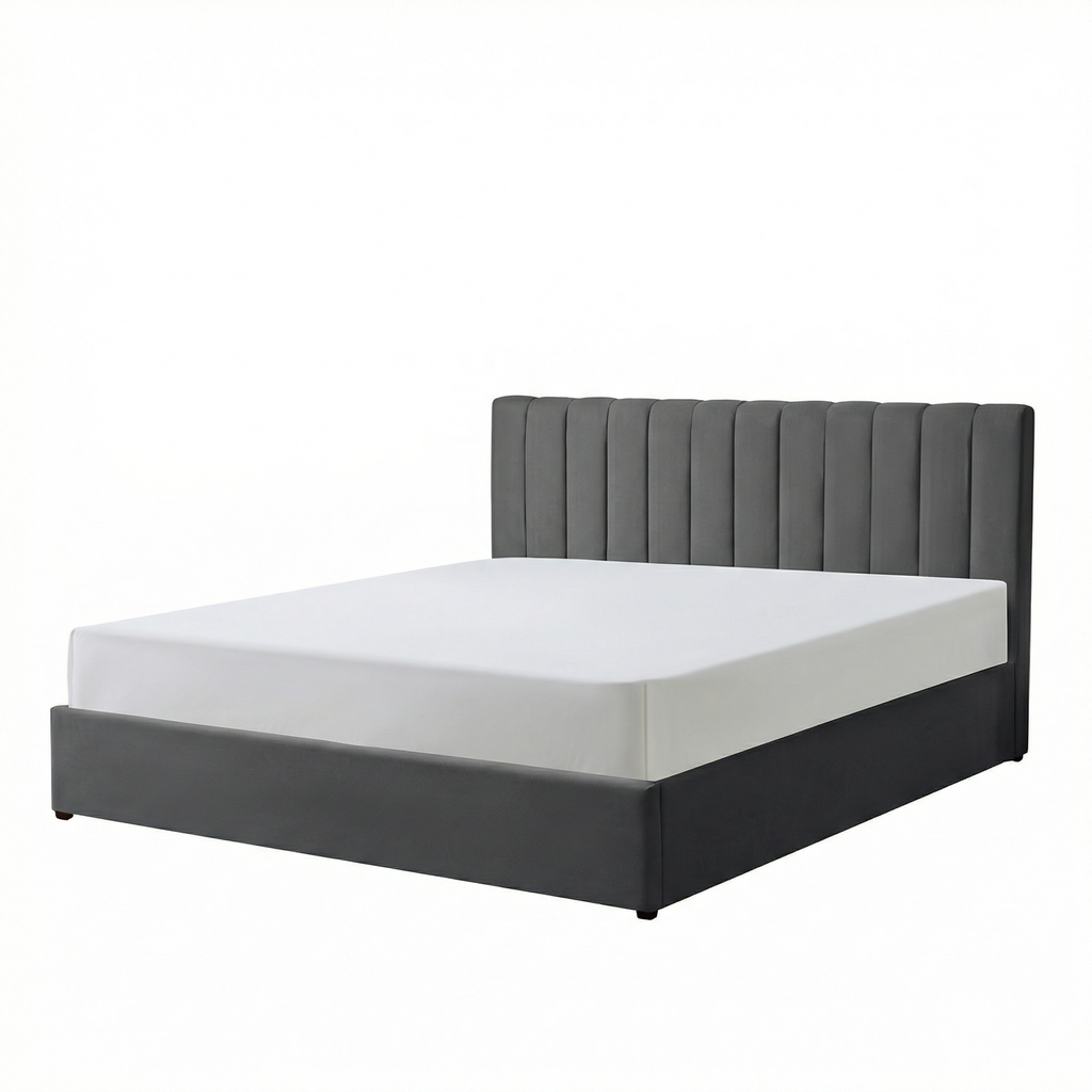 Harold Super-King Ottoman Storage Bed with Memory Foam Mattress (5 COLOUR CHOICES)