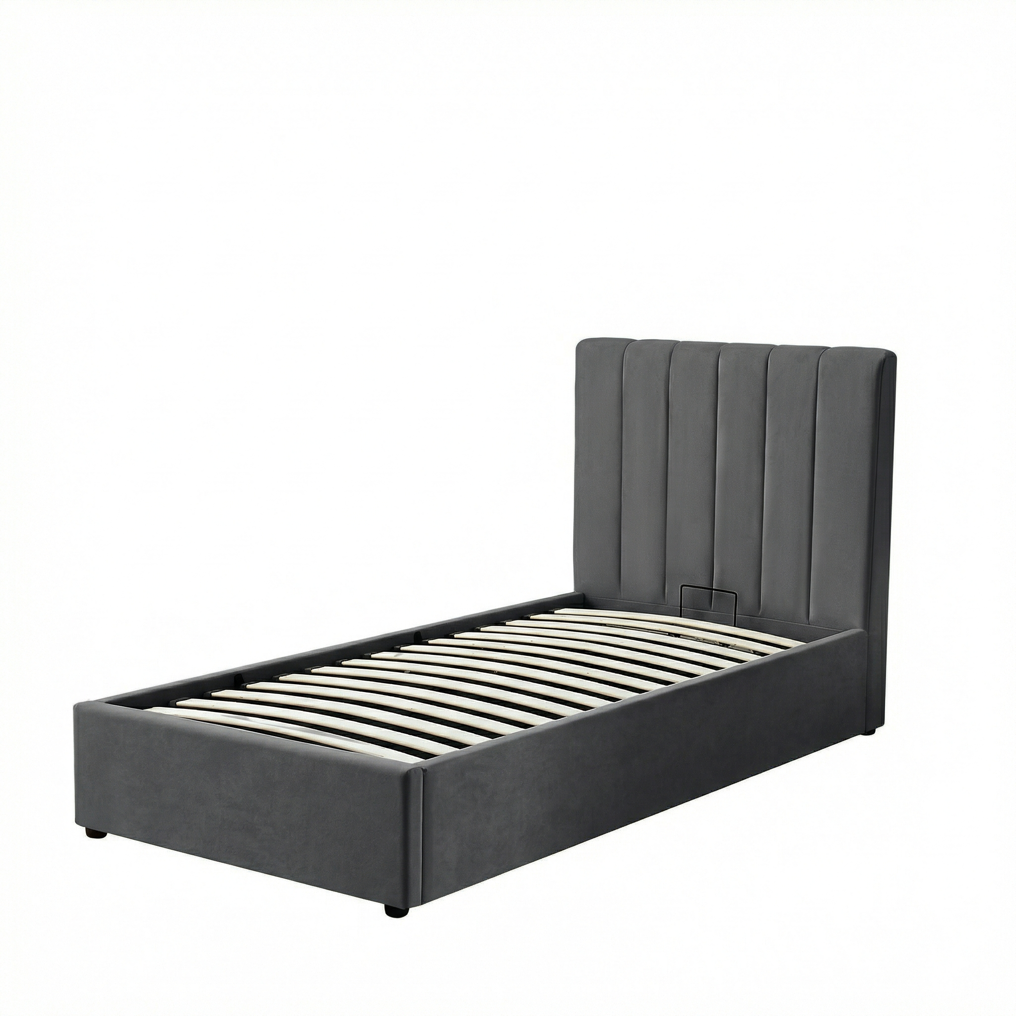 Harold Single Ottoman Storage Bed with Memory Foam Mattress (4 COLOUR CHOICES)