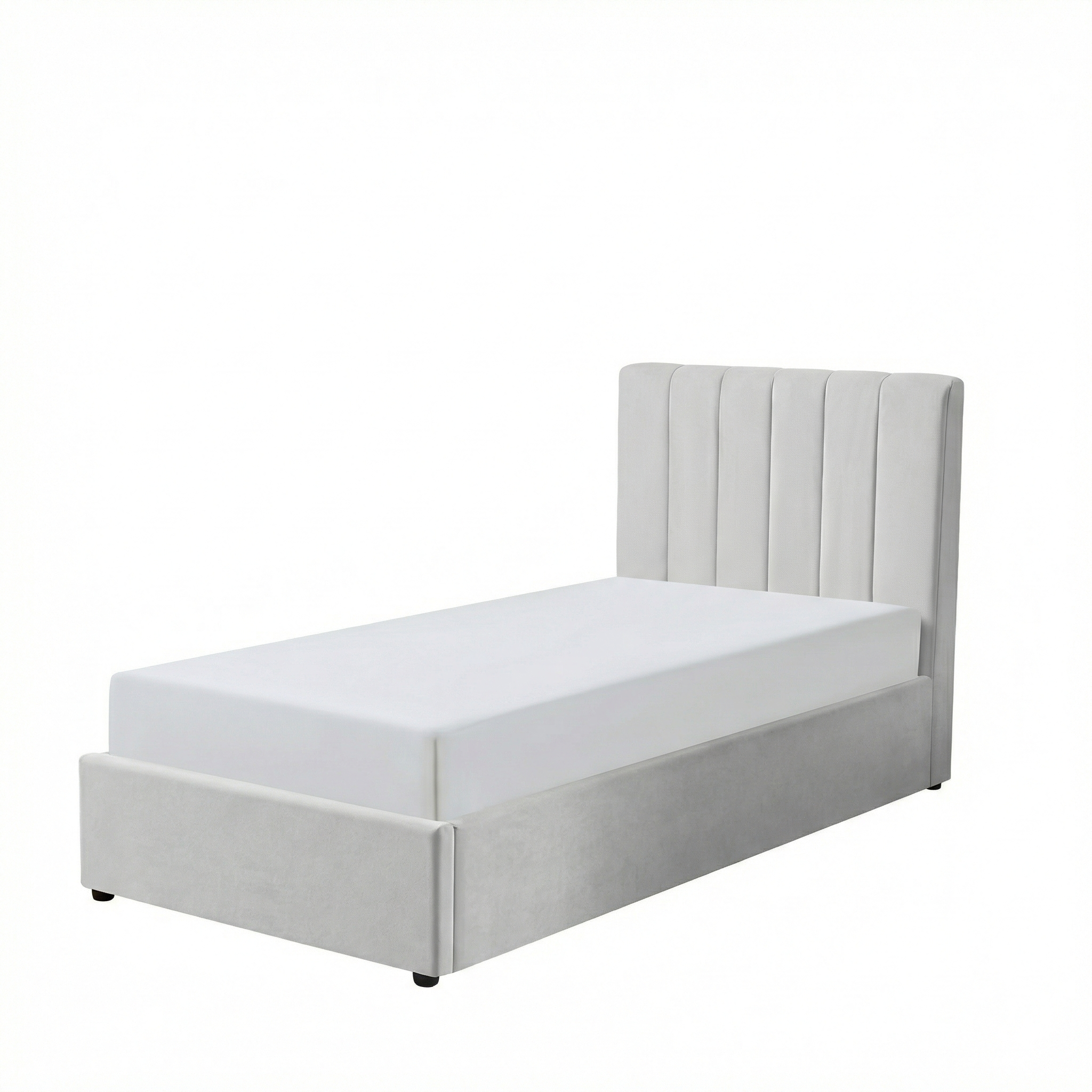 Harold Single Ottoman Storage Bed with Memory Foam Mattress (4 COLOUR CHOICES)