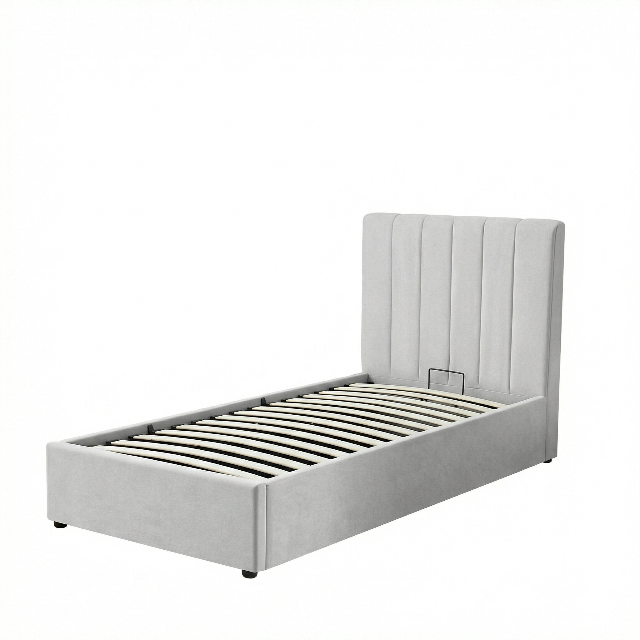Harold Single Ottoman Storage Bed with Memory Foam Mattress (4 COLOUR CHOICES)
