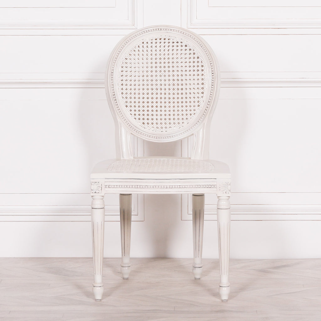 Off White Chateau Rattan Dining Chair
