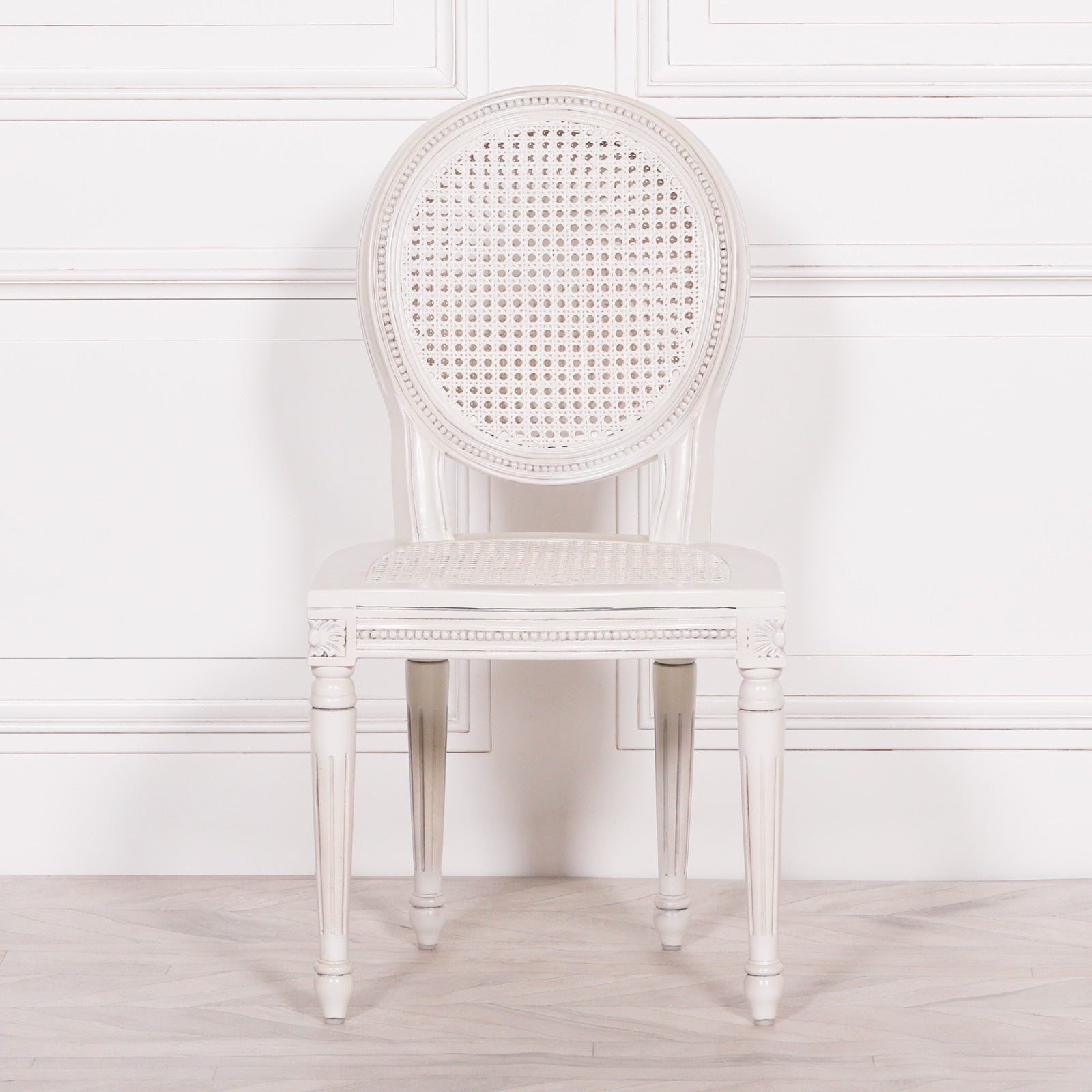 Off White Chateau Rattan Dining Chair
