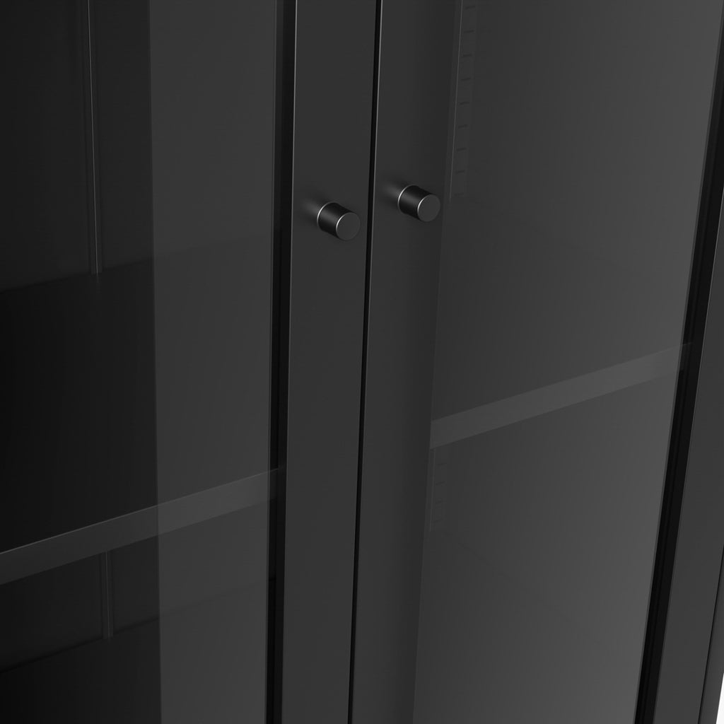 Harry Christian Home Tall Black Display Cabinet