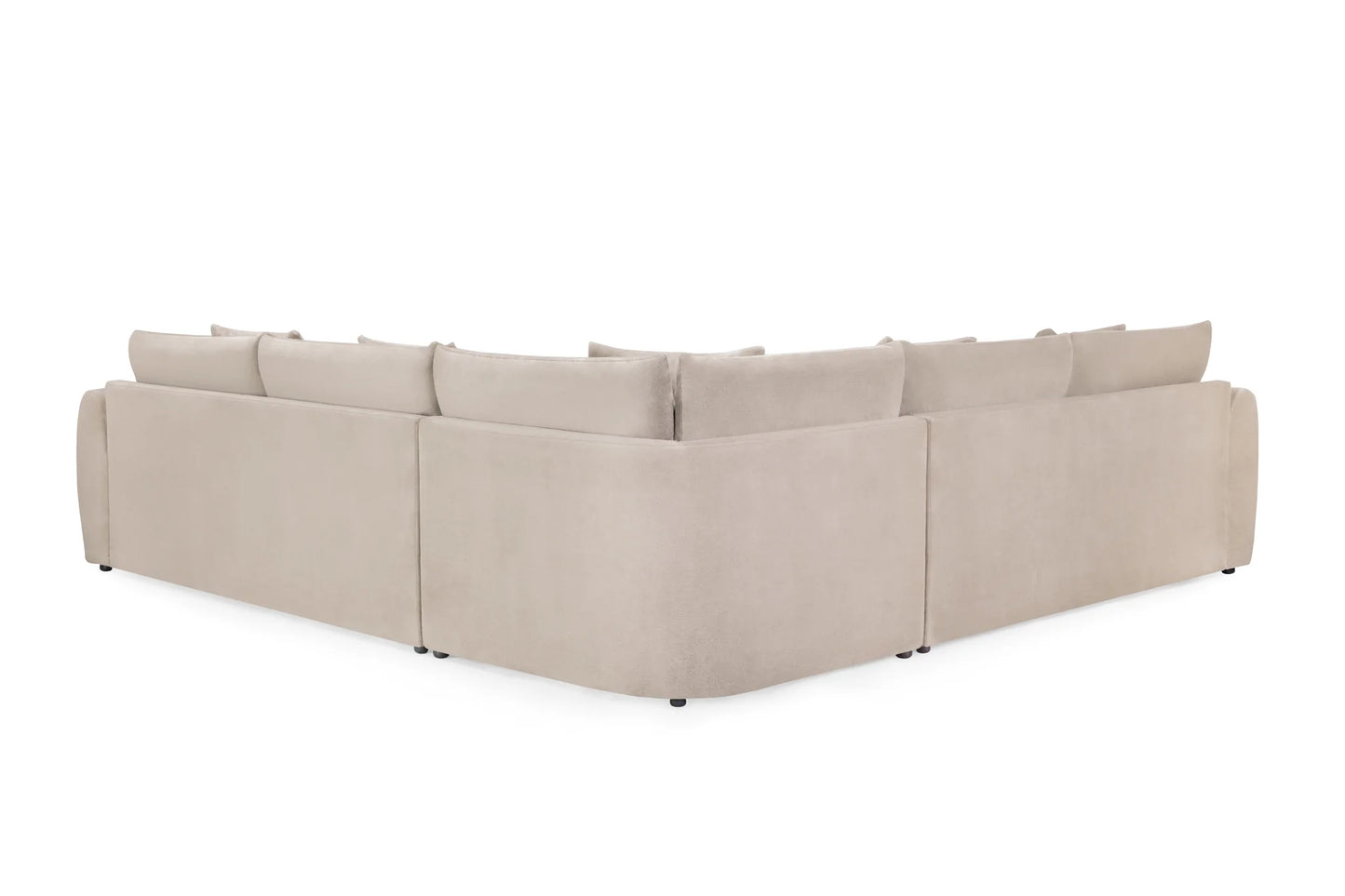 Mirabel Large Corner Sofa In Mocha Velvet