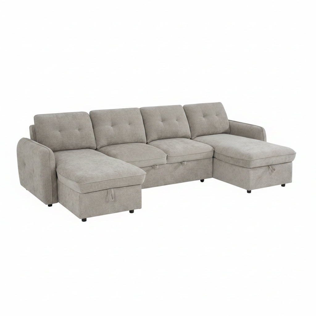 Moscow Sofabed Beige U Shape Corner