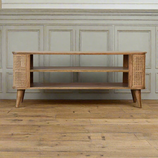 Open wooden media unit Heritage Home UK
