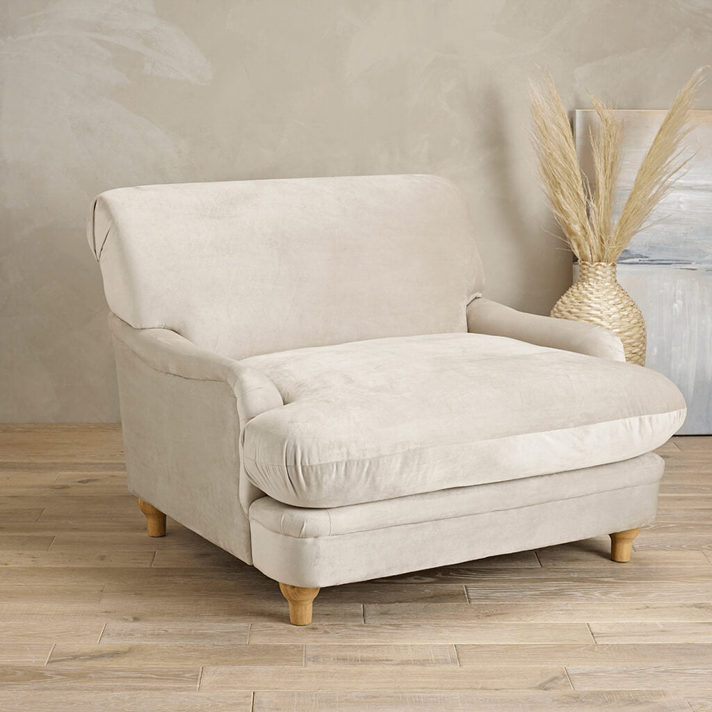 Harry Christian Home Love Seat In Beige