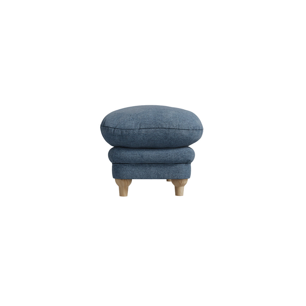 Harry Christian Home Denim Blue Footstool