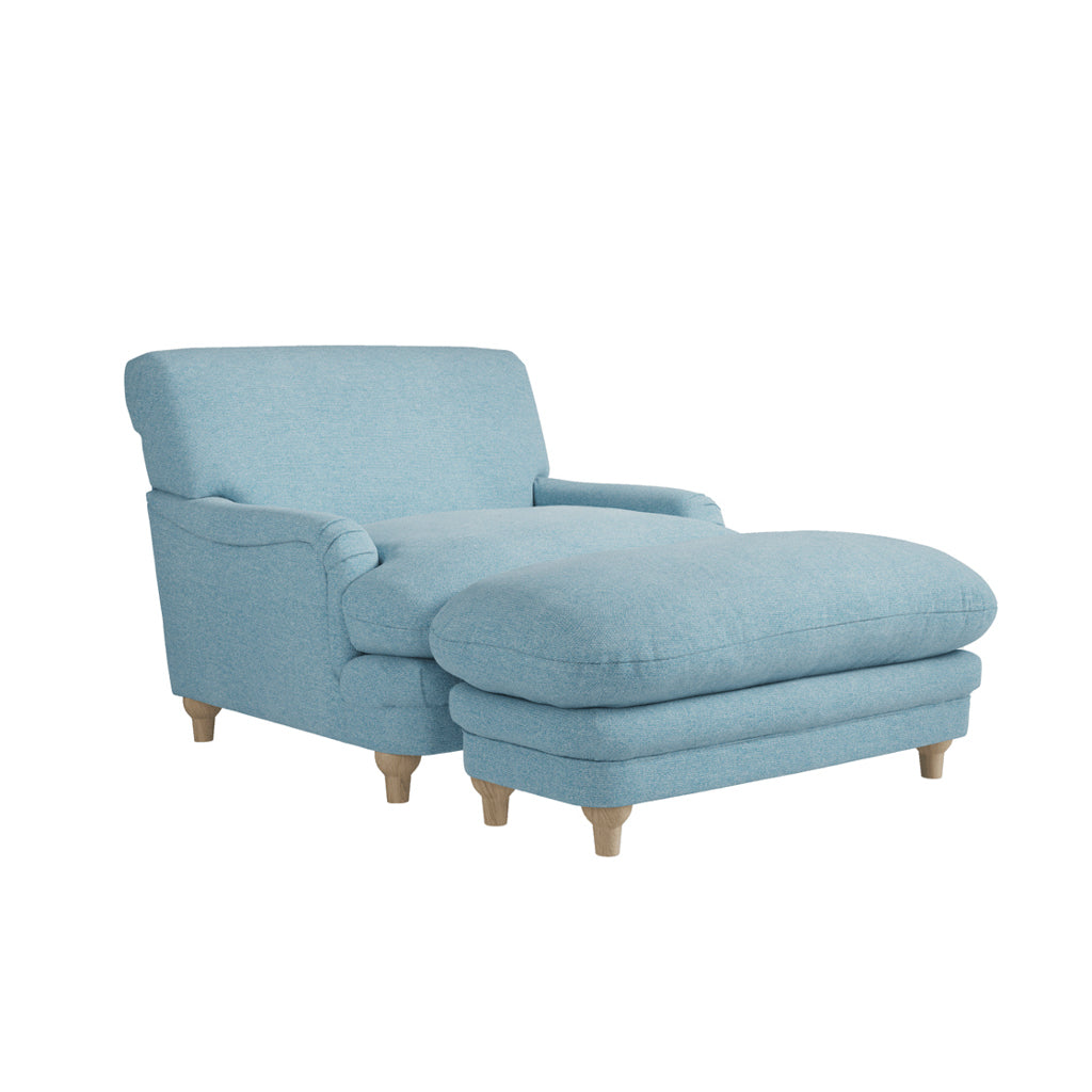 Harry Christian Home Love Seat In Duck Egg Blue