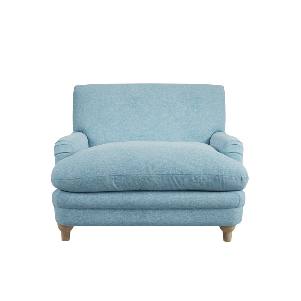 Harry Christian Home Love Seat In Duck Egg Blue