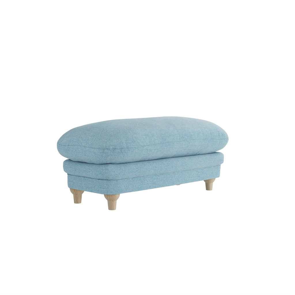 Harry Christian Home Duck Egg Blue Footstool
