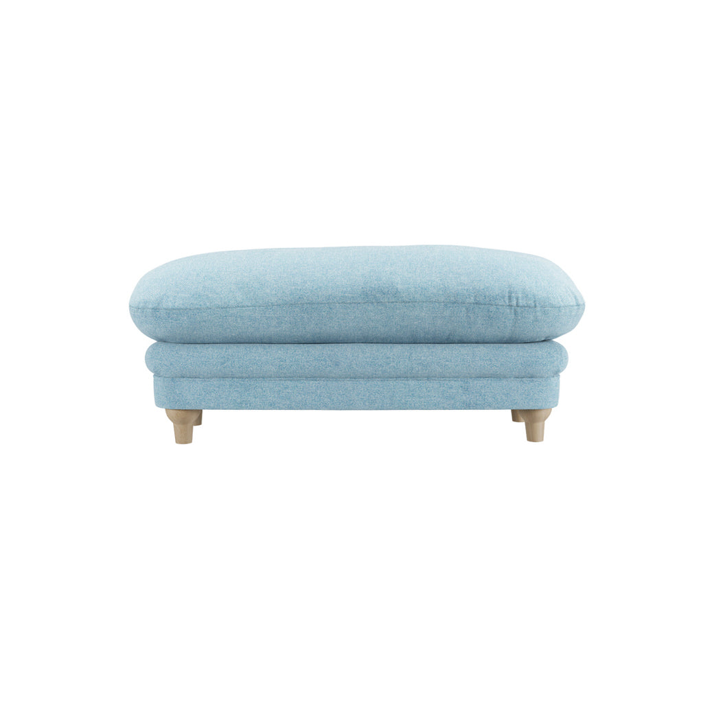 Harry Christian Home Duck Egg Blue Footstool