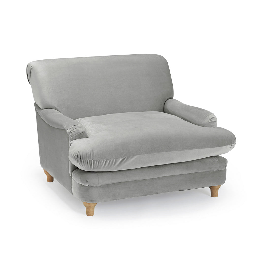 Harry Christian Home Love Seat In Grey