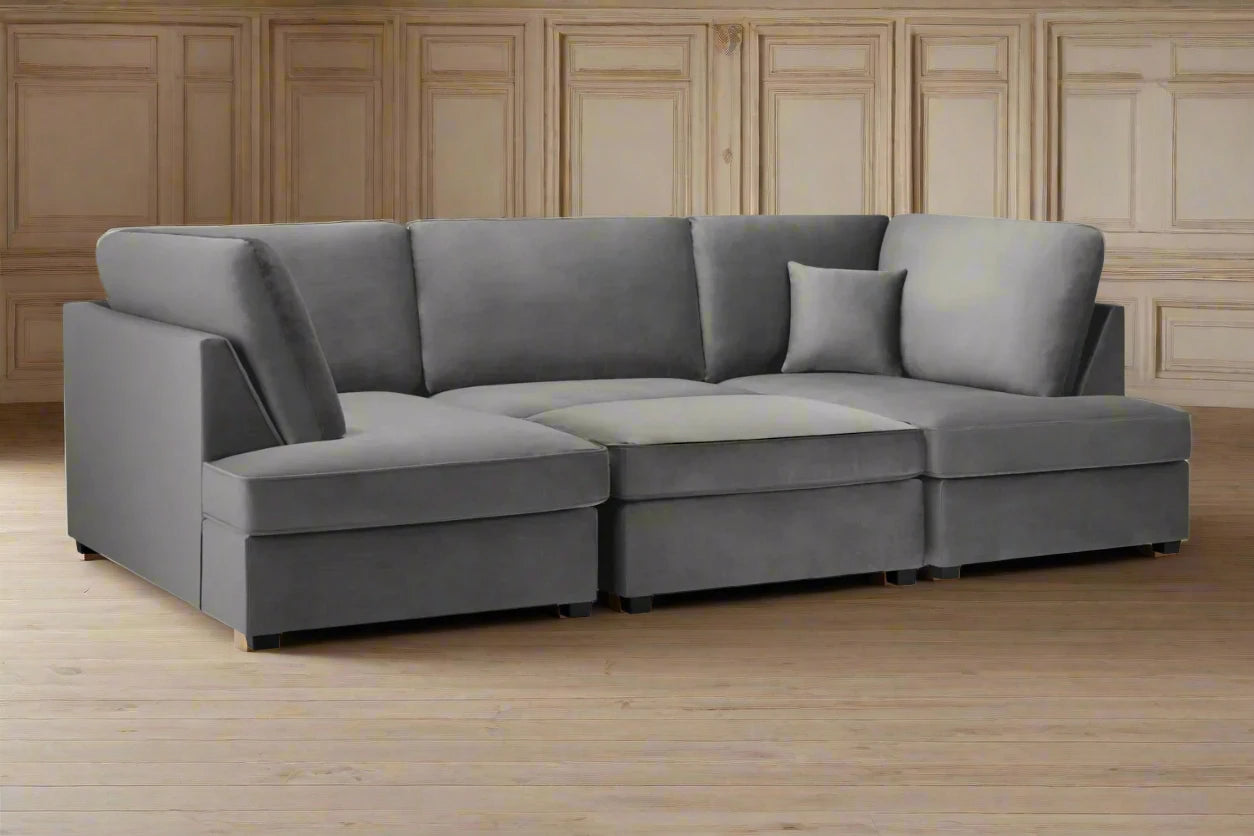 Plush Grey Cinema Sofa Heritage Home UK